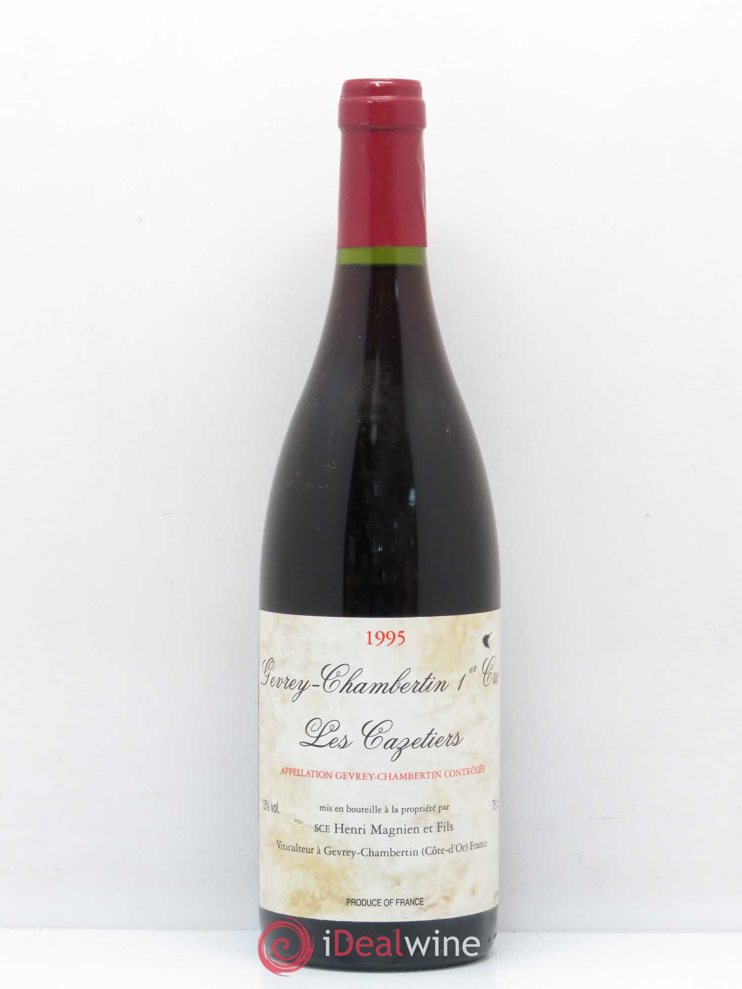 Gevrey-Chambertin 1er Cru Les Cazetiers Magnien 1995 - Posten von 1 Flasche - 0