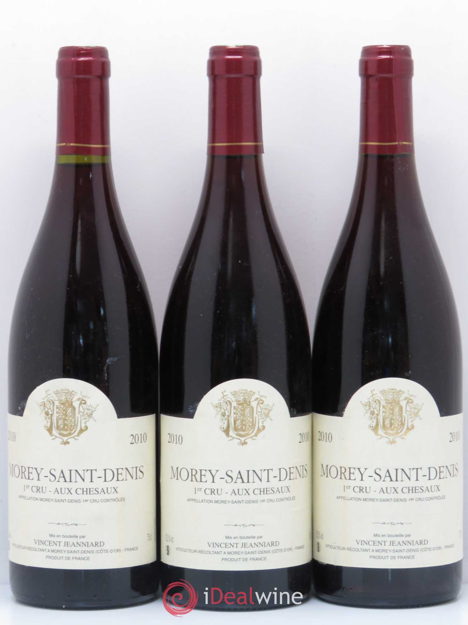 Morey-Saint-Denis 1er Cru Aux Cheseaux Vincent Jeanniard 2010 - Posten von 3 Flaschen - 0
