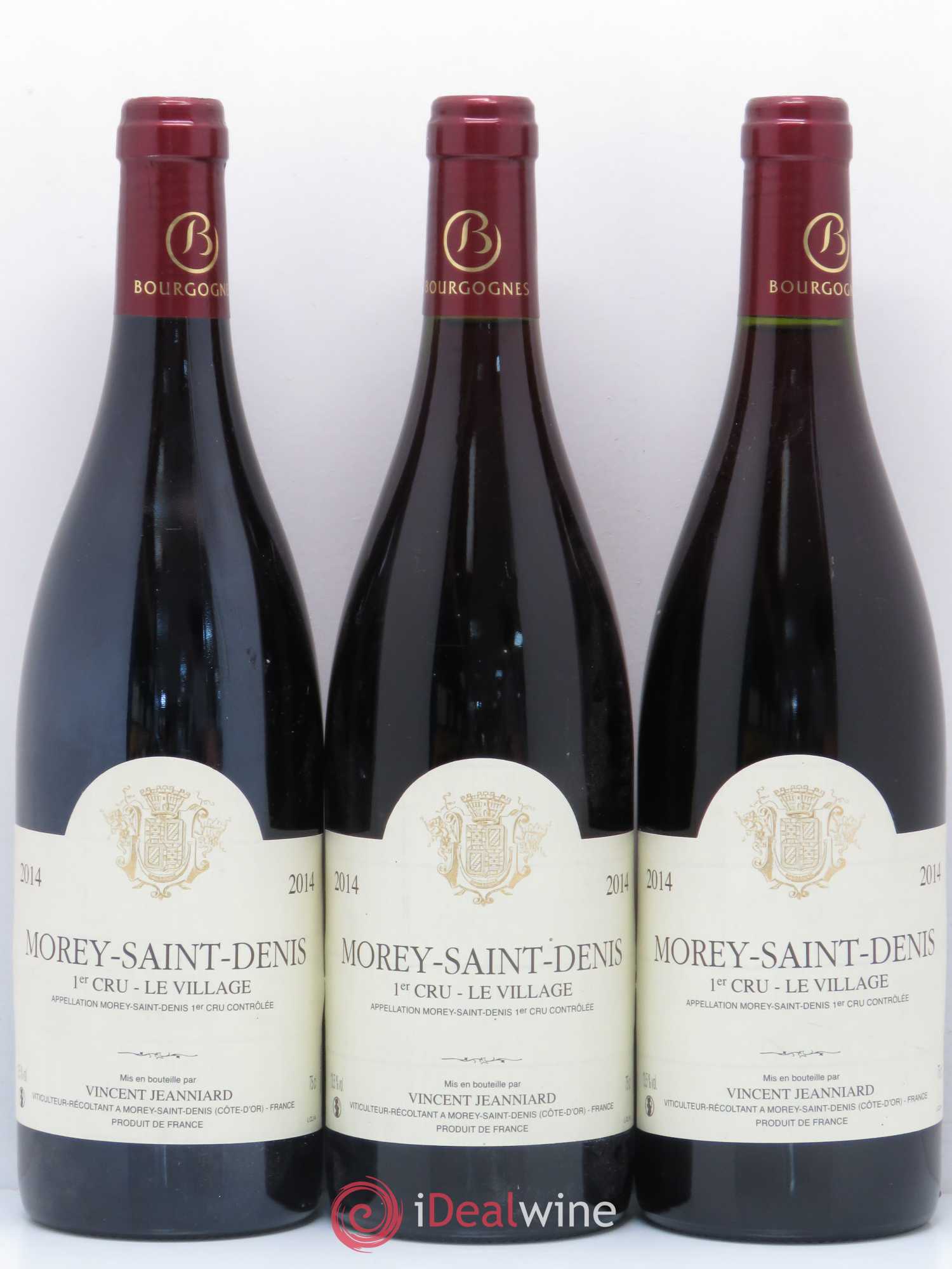 Morey-Saint-Denis 1er Cru Le Village Vincent Jeanniard 2014 - Posten von 3 Flaschen - 0