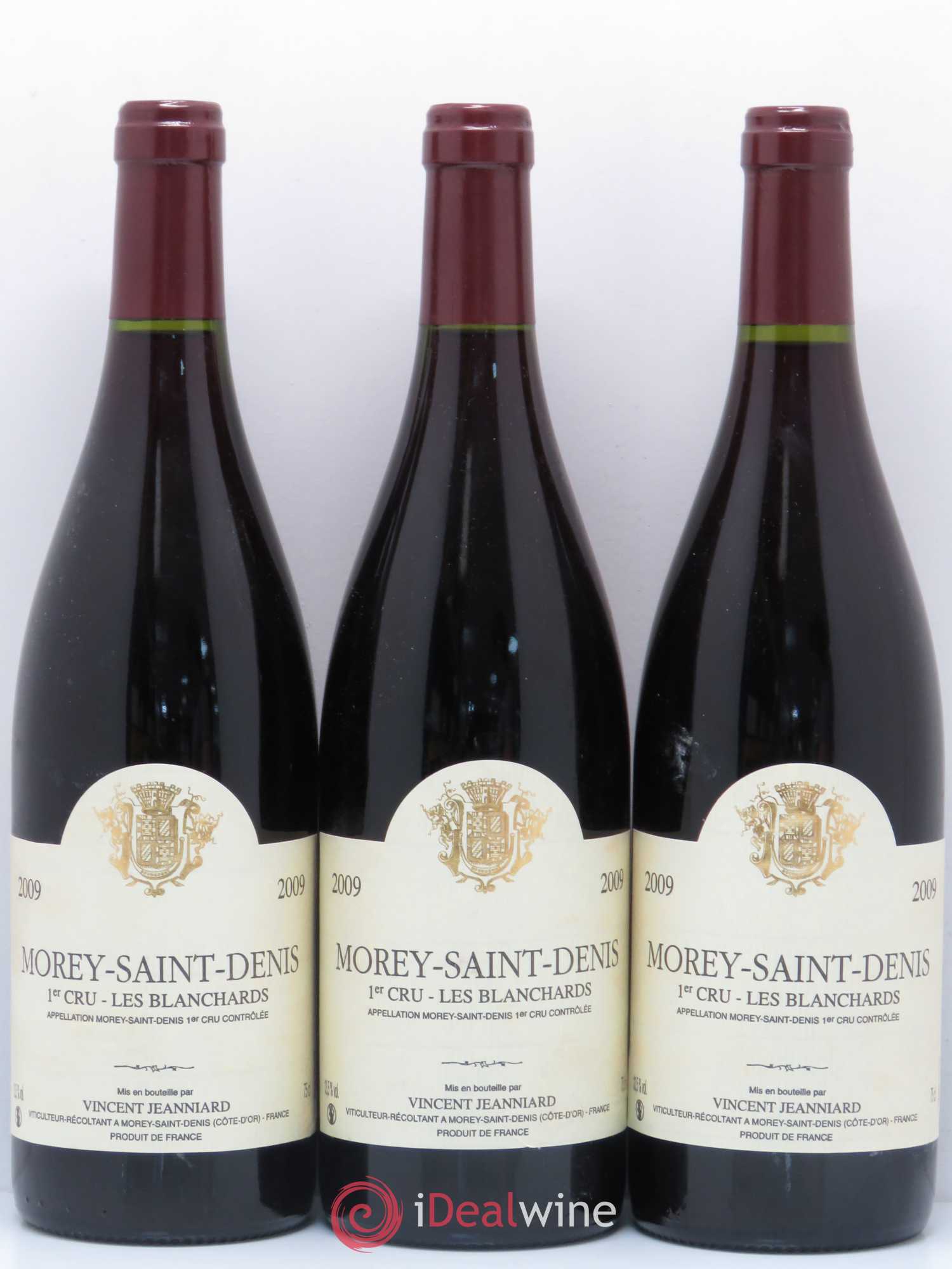 Morey-Saint-Denis 1er Cru Les Blanchards Vincent Jeanniard 2009 - Lotto di 3 bottiglie - 0
