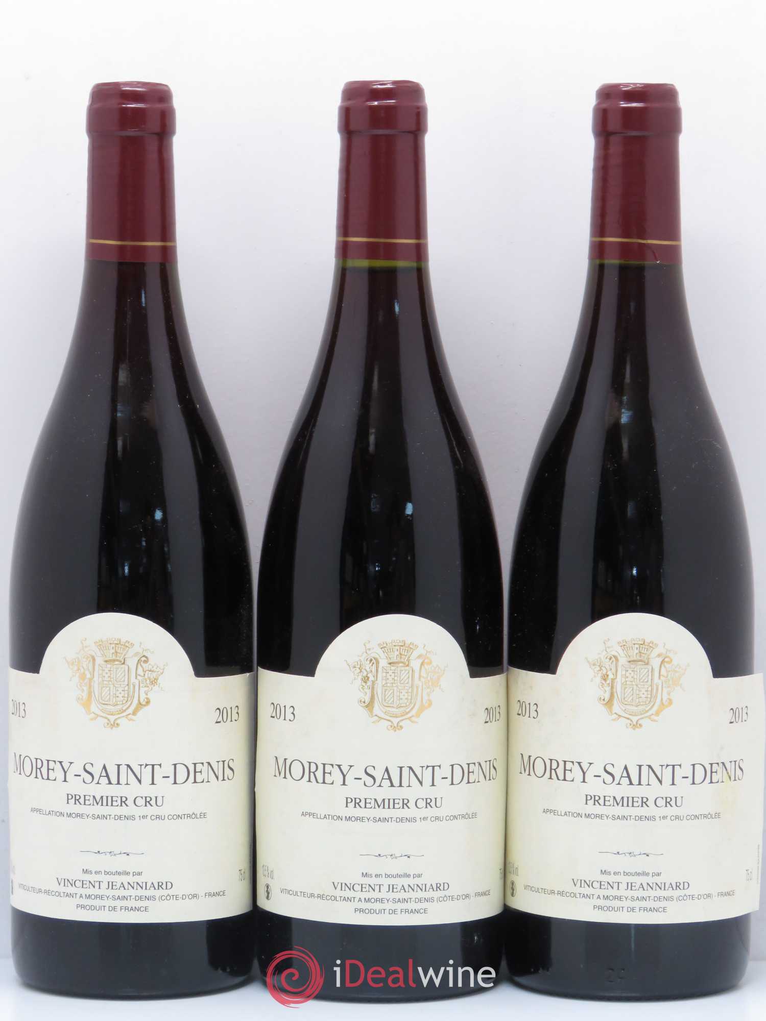 Morey-Saint-Denis 1er Cru Vincent Jeanniard 2013 - Lot de 3 bouteilles - 0