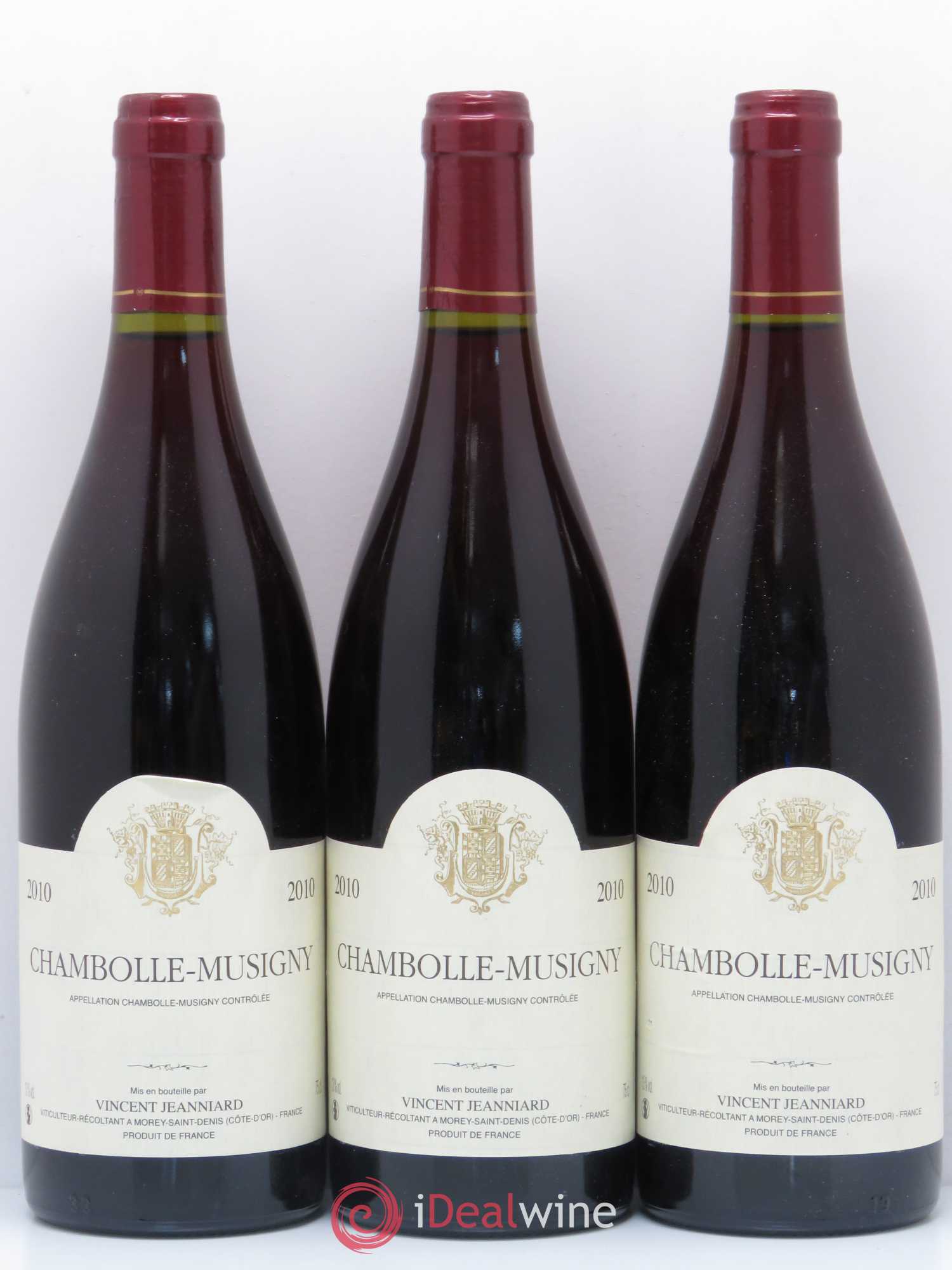 Chambolle-Musigny Vincent Jeanniard 2010 - Posten von 3 Flaschen - 0