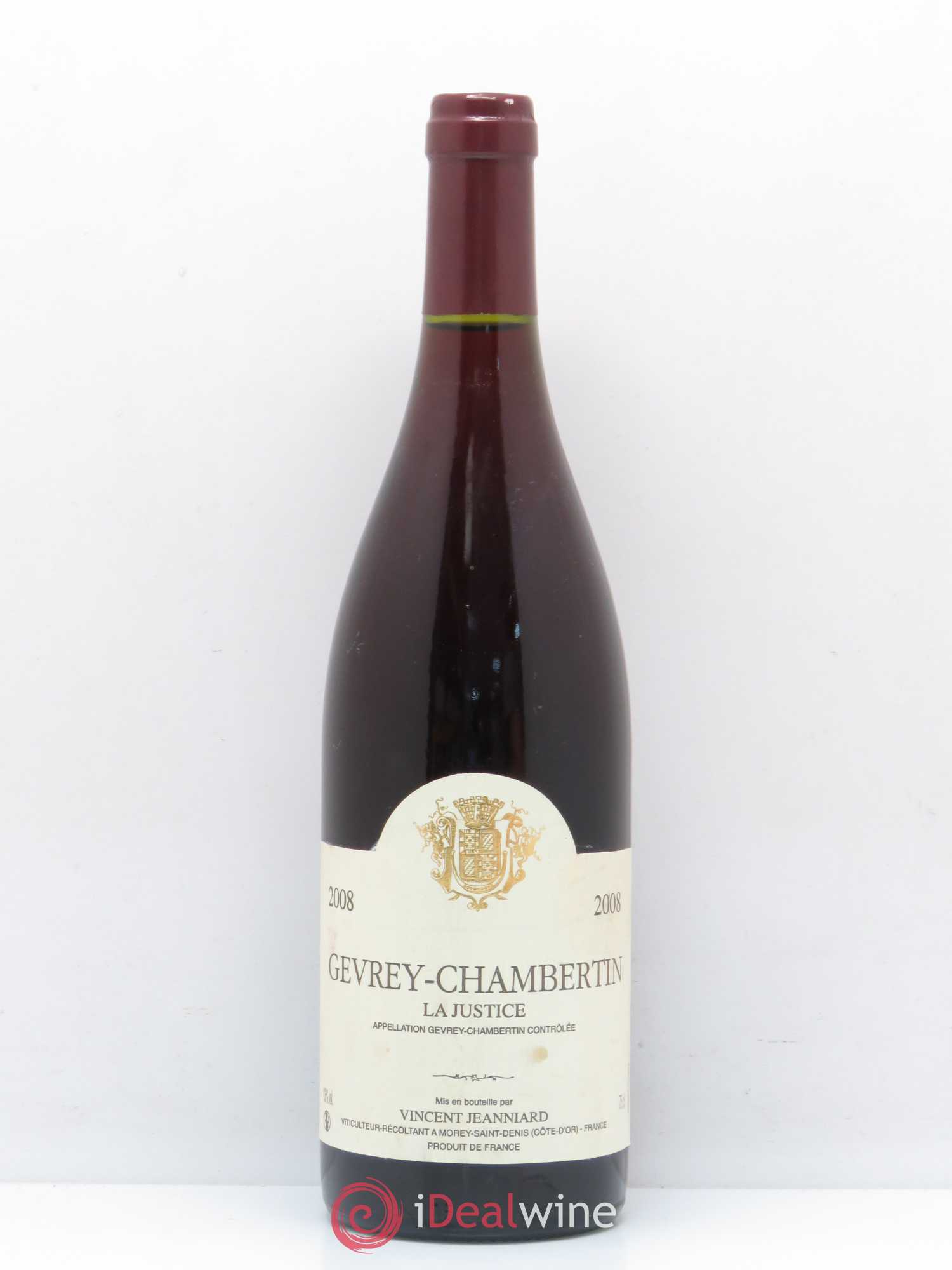 Gevrey-Chambertin La Justice Vincent Jeanniard 2008 - Posten von 1 Flasche - 0