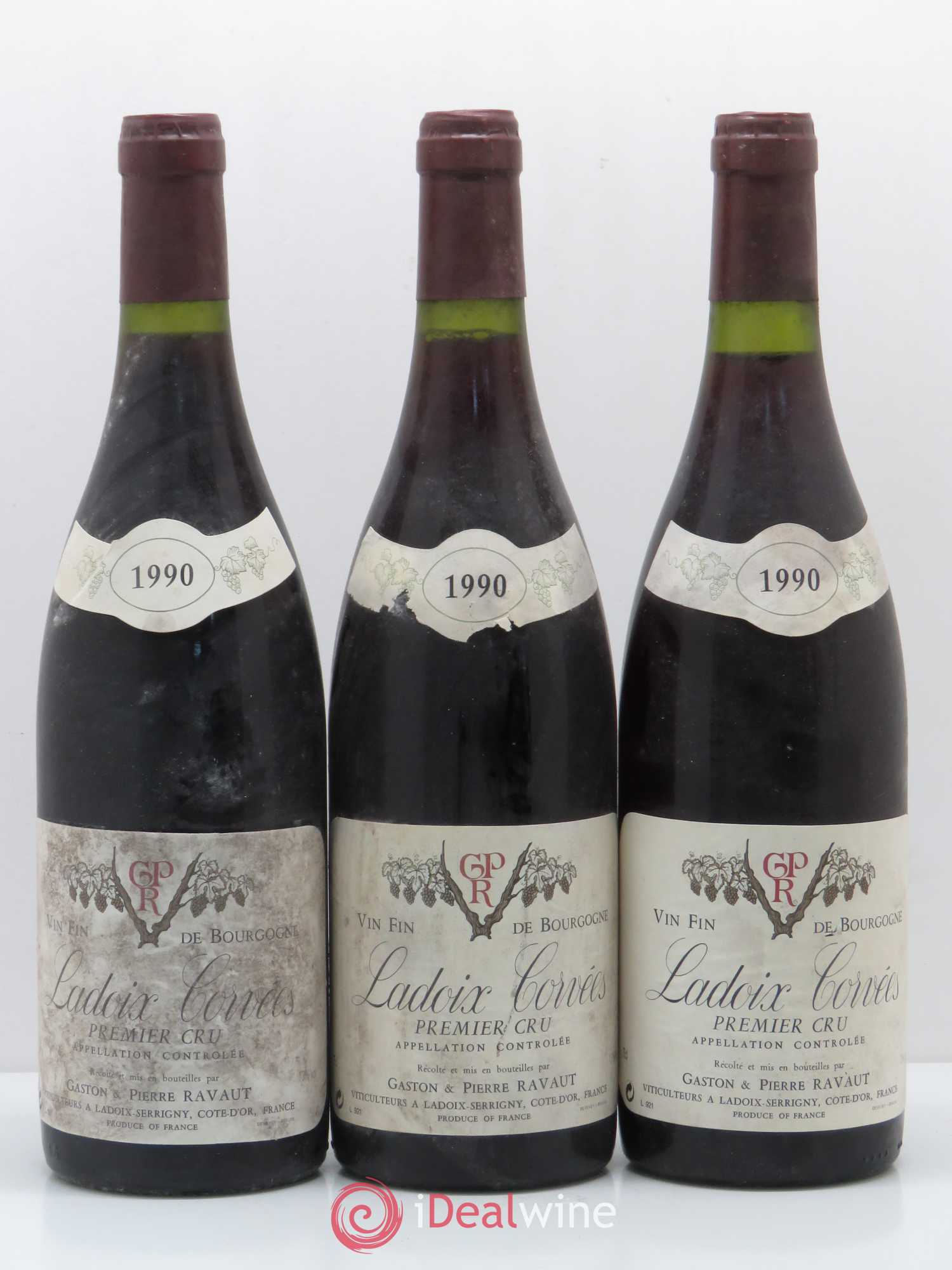 Ladoix 1er Cru Domaine Ravaut (sans prix de réserve) 1990 - Lot de 6 bouteilles - 1