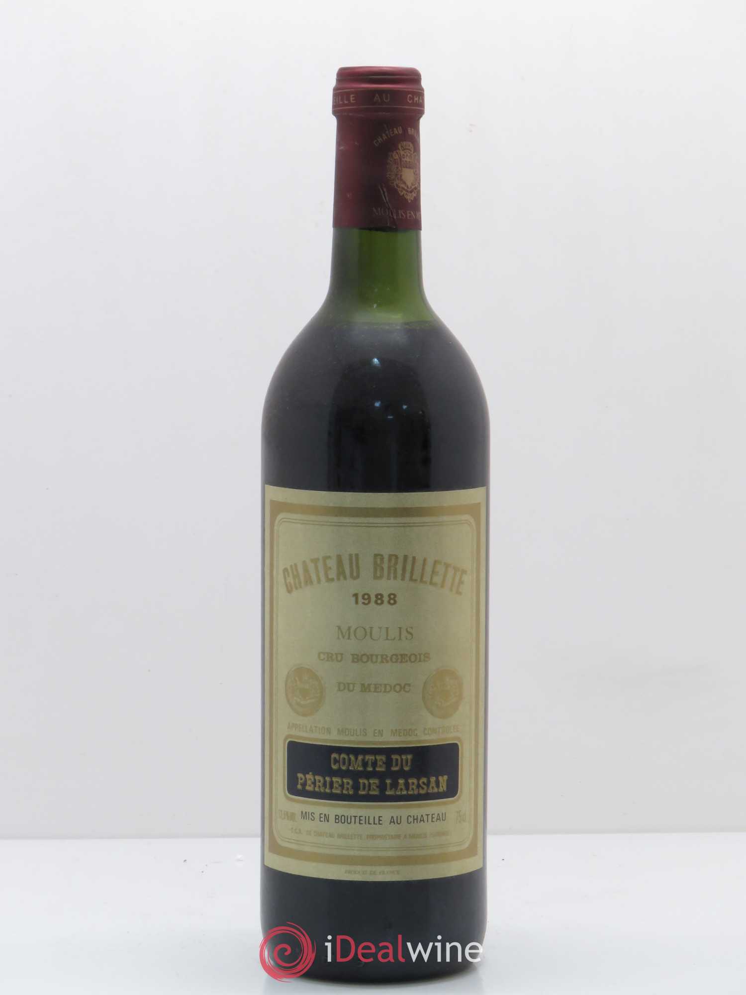 Château Brillette Cru Bourgeois (sans prix de réserve) 1988 - Lot de 1 bouteille - 0