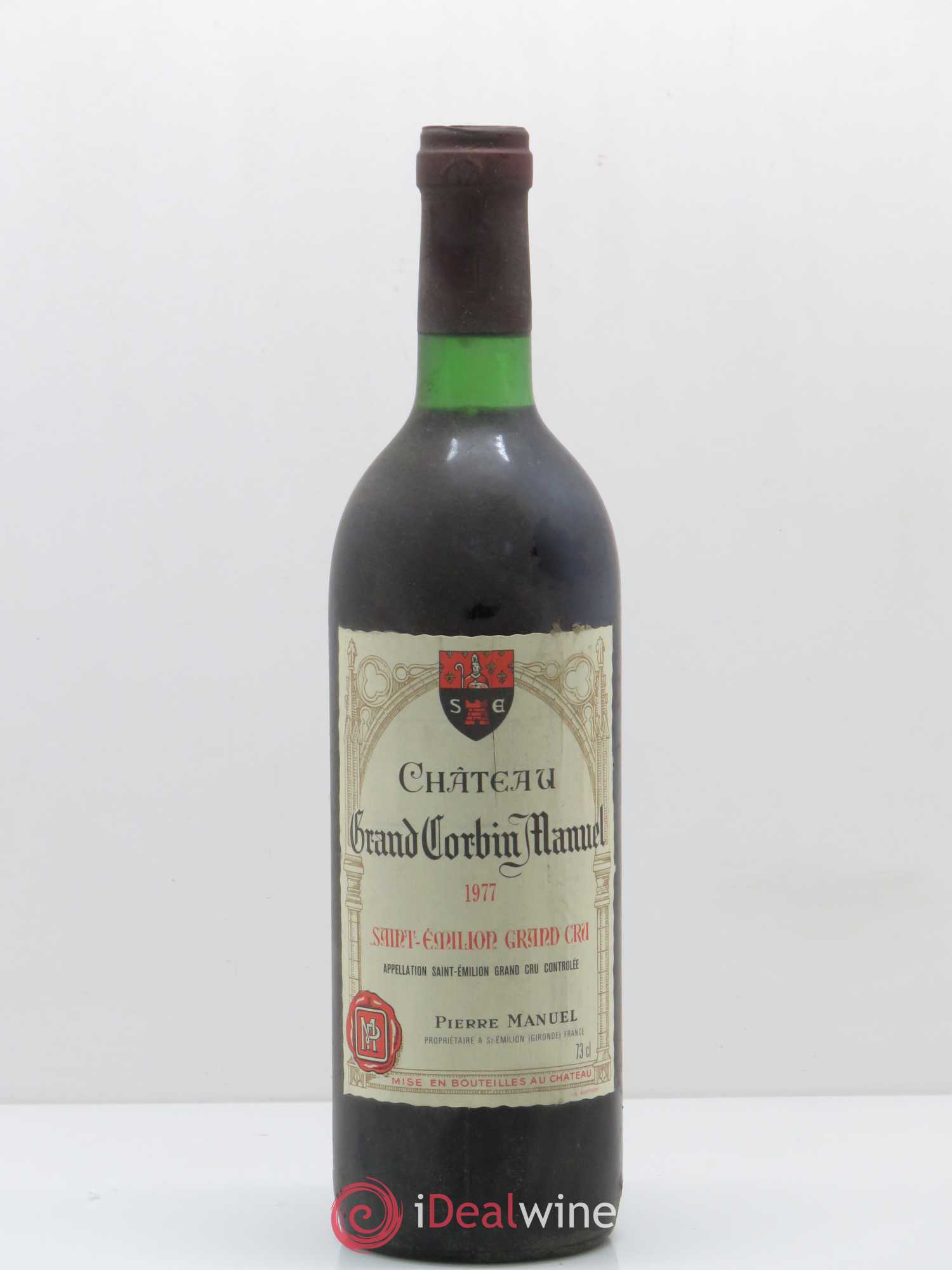 Château Grand Corbin Manuel 1977 - Lot de 1 bouteille - 0