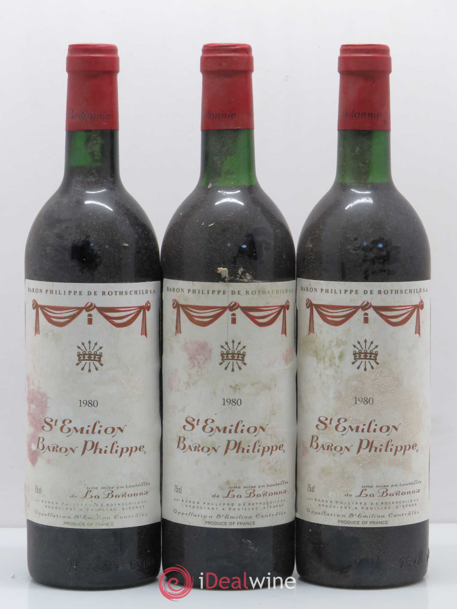 Saint-Émilion Baron Philippe (sans prix de réserve) 1980 - Posten von 6 Flaschen - 1