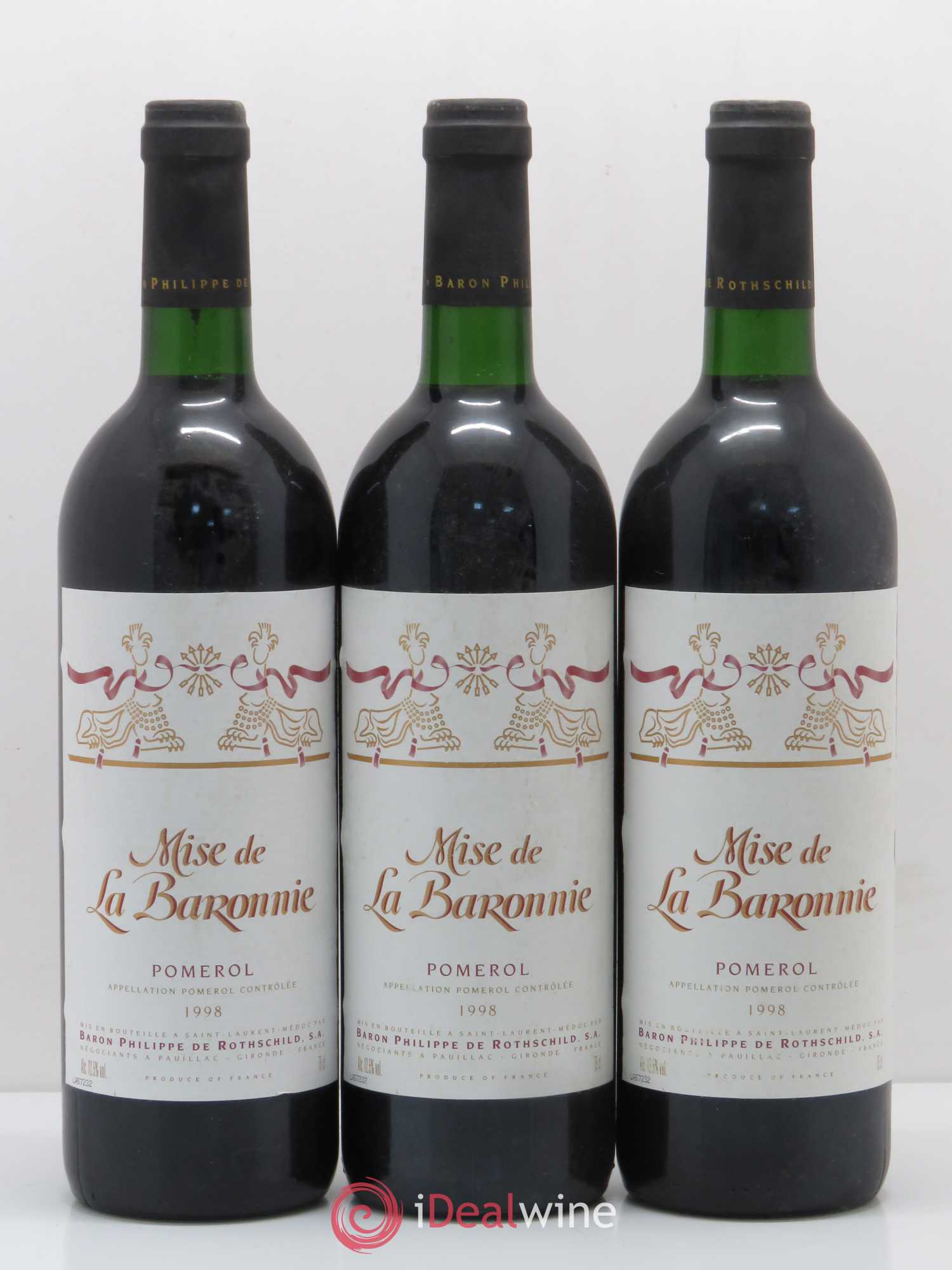 Saint-Émilion Mise de la Baronnie (sans prix de réserve) 1998 - Posten von 2 Flaschen - 1