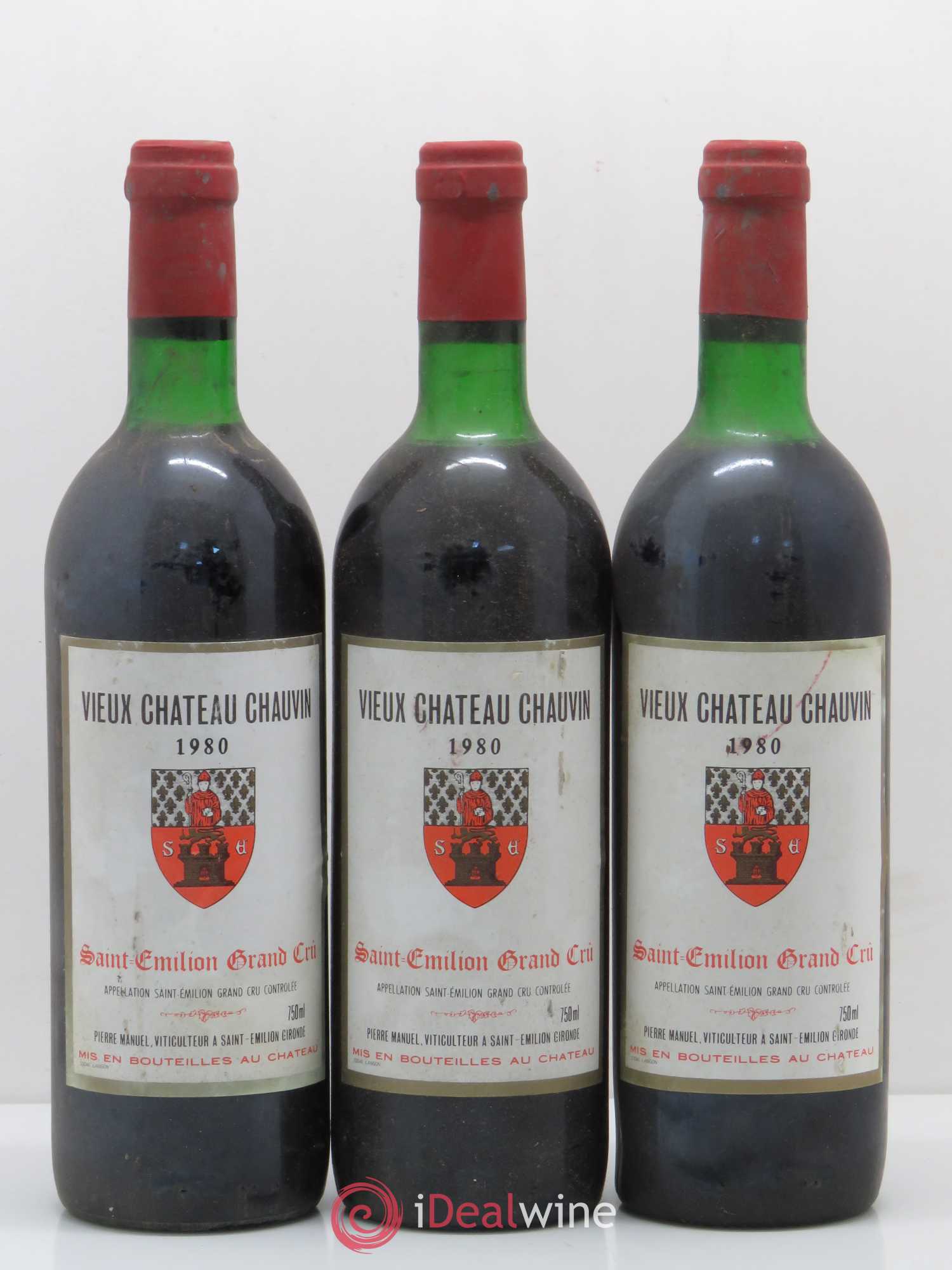 Vieux Château Chauvin (sans prix de réserve) 1980 - Lot de 3 bouteilles - 0