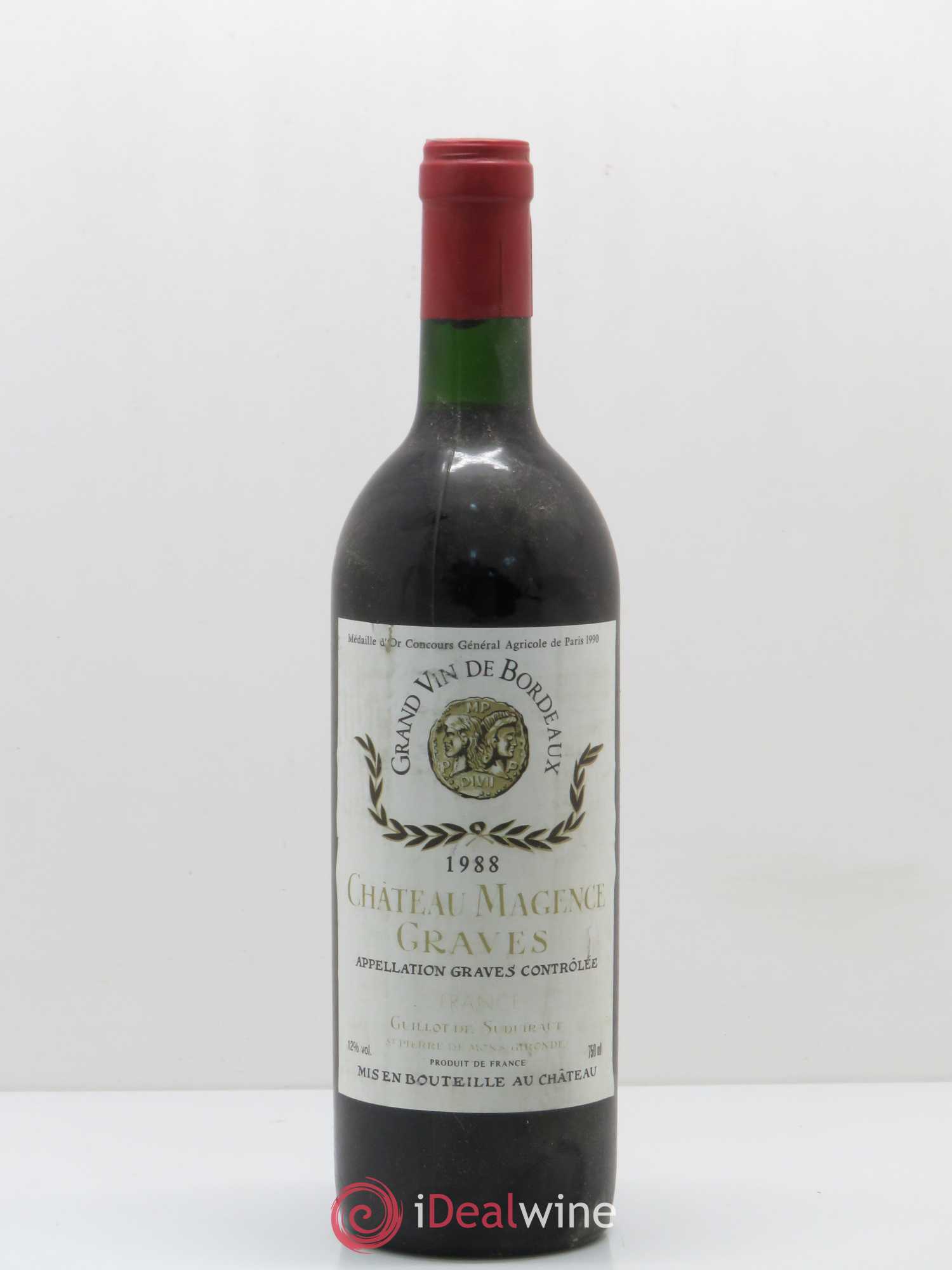 Château Magence (sans prix de réserve) 1988 - Lot de 1 bouteille - 0
