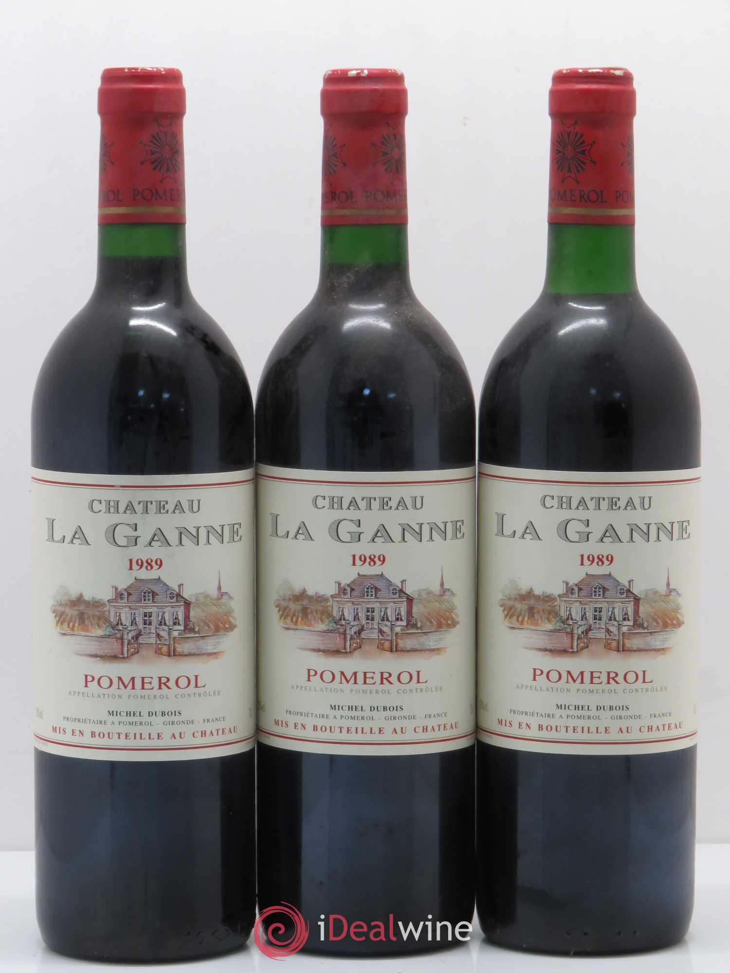 Pomerol Château La Ganne 1989 - Lot de 6 bouteilles - 1