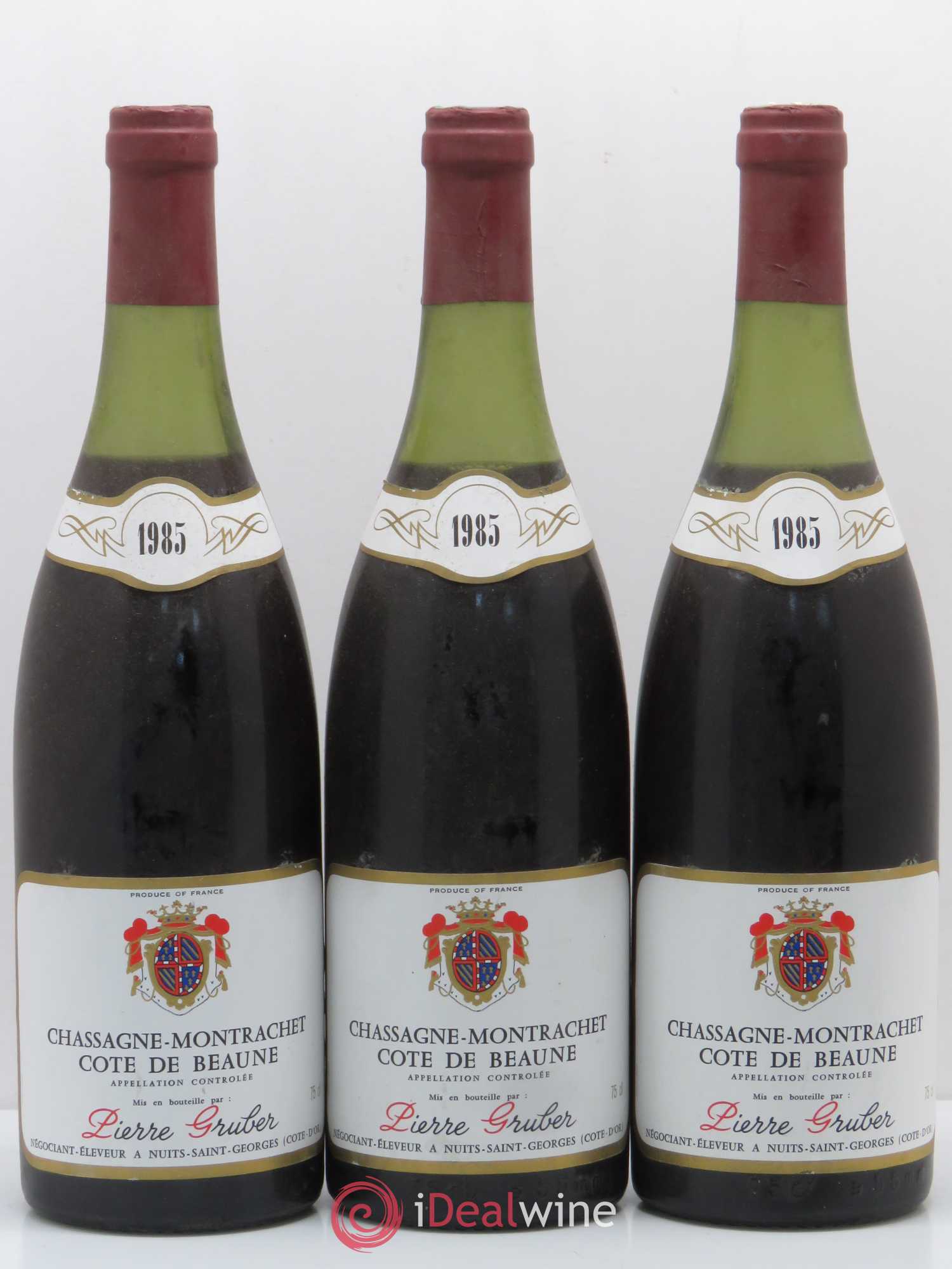 Chassagne-Montrachet Gruber (sans prix de réserve) 1985 - Posten von 3 Flaschen - 0