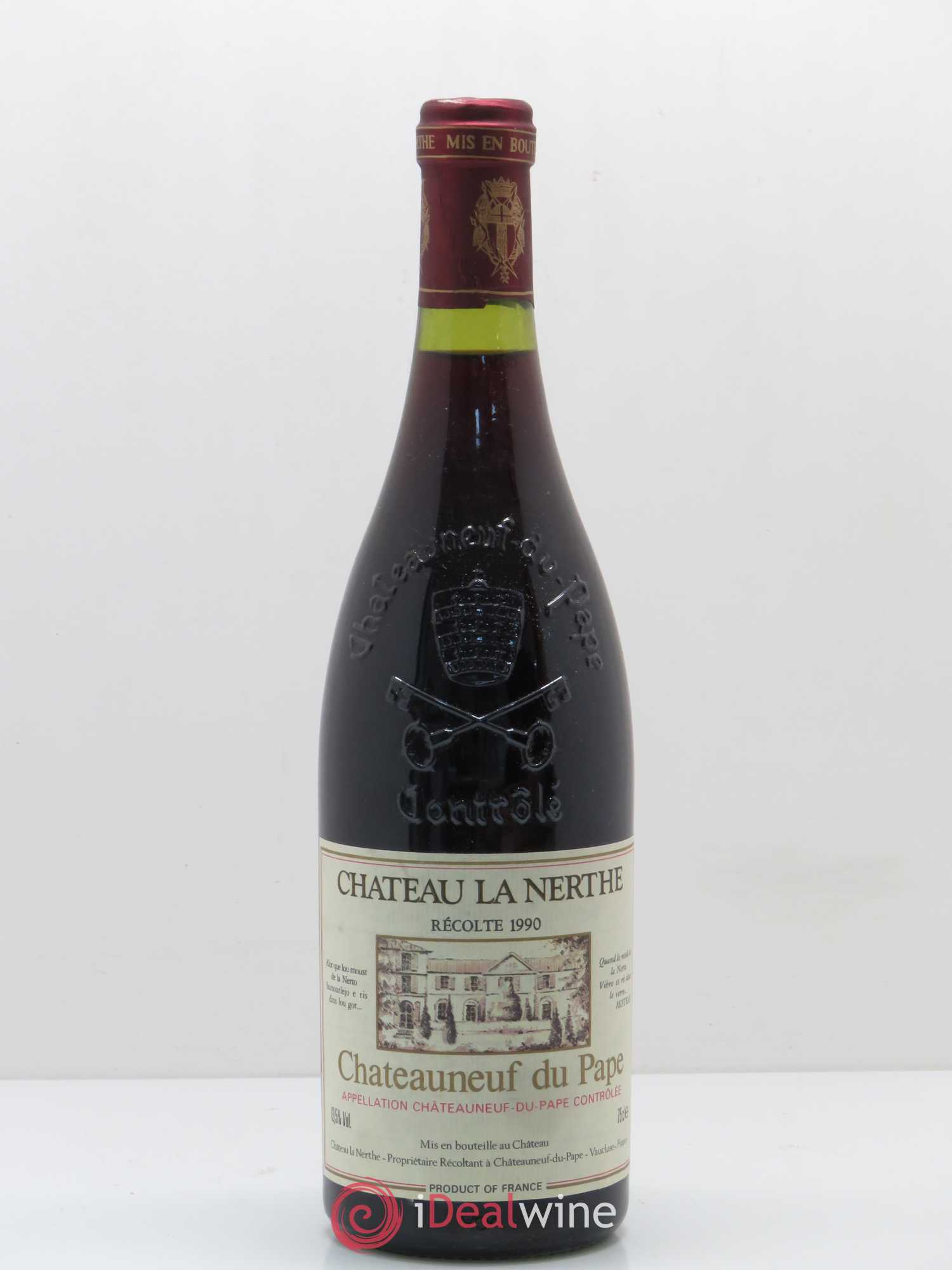 Châteauneuf-du-Pape Château la Nerthe Famille Richard (sans prix de réserve) 1990 - Lot de 1 bouteille - 0