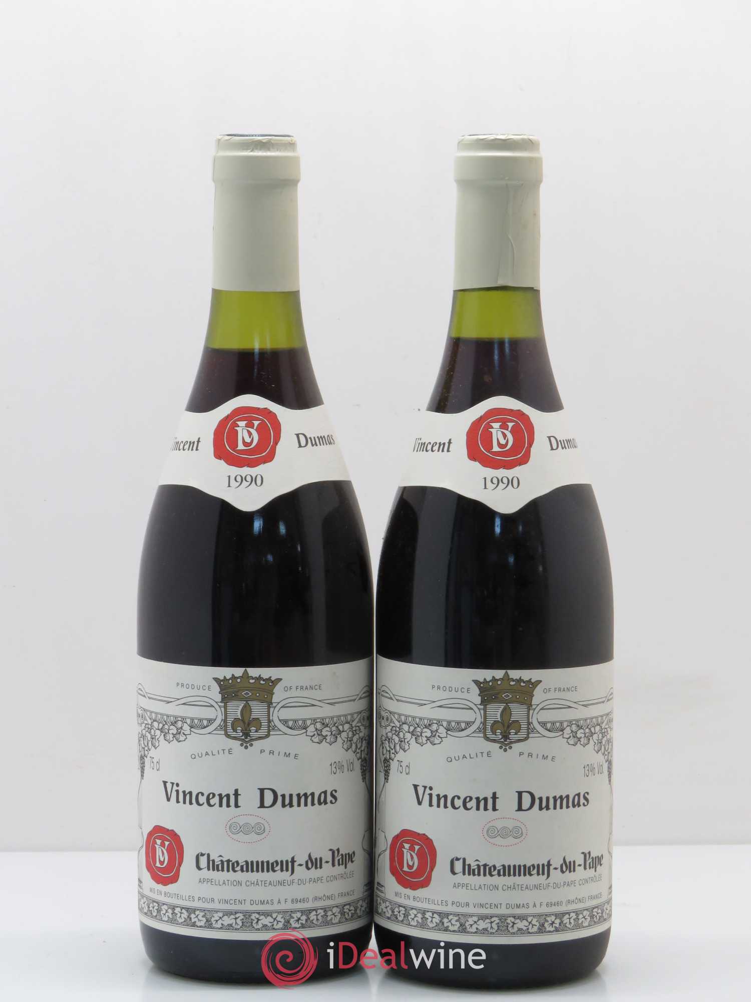 Châteauneuf-du-Pape Dumas (sans prix de réserve) 1990 - Posten von 2 Flaschen - 0