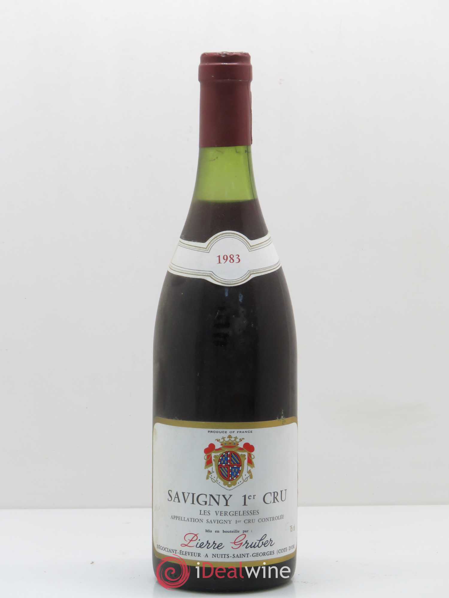 Savigny-lès-Beaune 1er Cru Vergelesses Pierre Gruber (sans prix de réserve) 1983 - Posten von 1 Flasche - 0