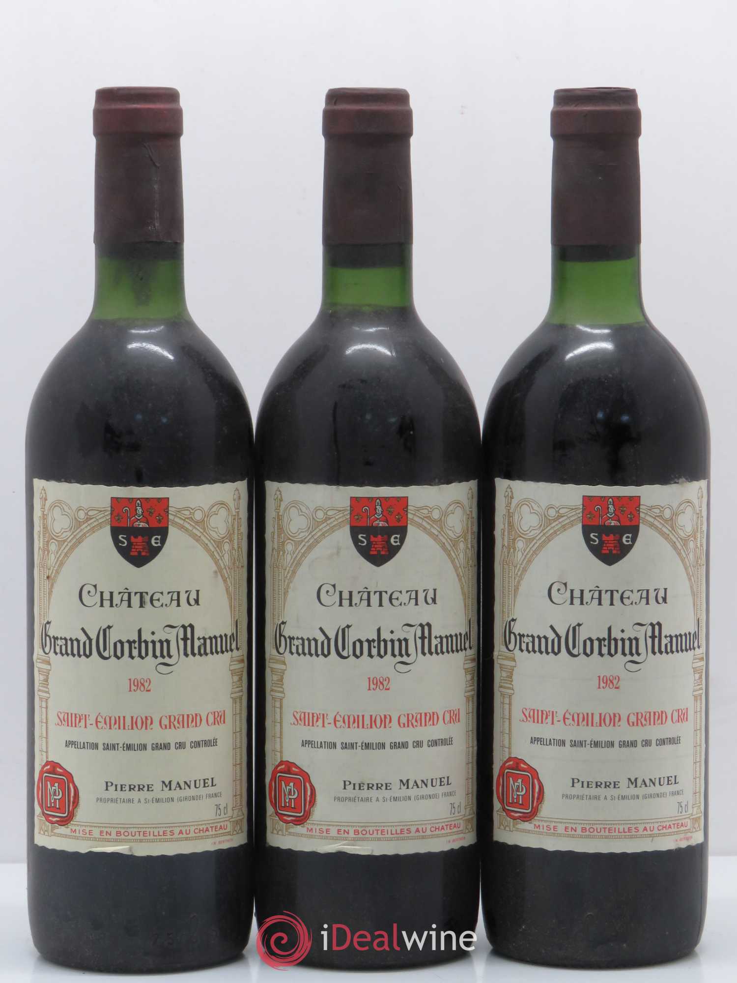 Château Grand Corbin Manuel (sans prix de réserve) 1982 - Lot de 6 bouteilles - 2