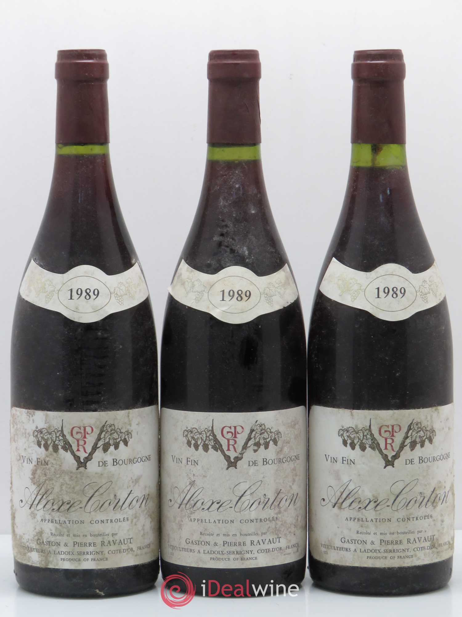 Aloxe-Corton Domaine Ravaut (sans prix de réserve) 1989 - Lot de 6 bouteilles - 1
