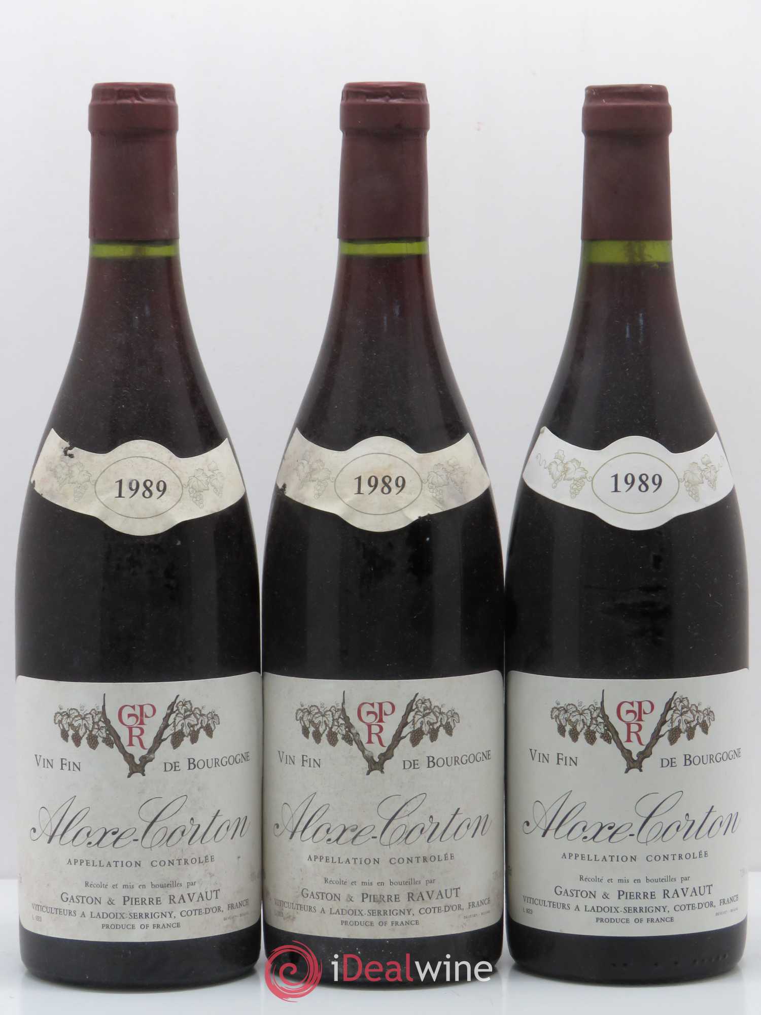 Aloxe-Corton Domaine Ravaut (sans prix de réserve) 1989 - Lot de 6 bouteilles - 2