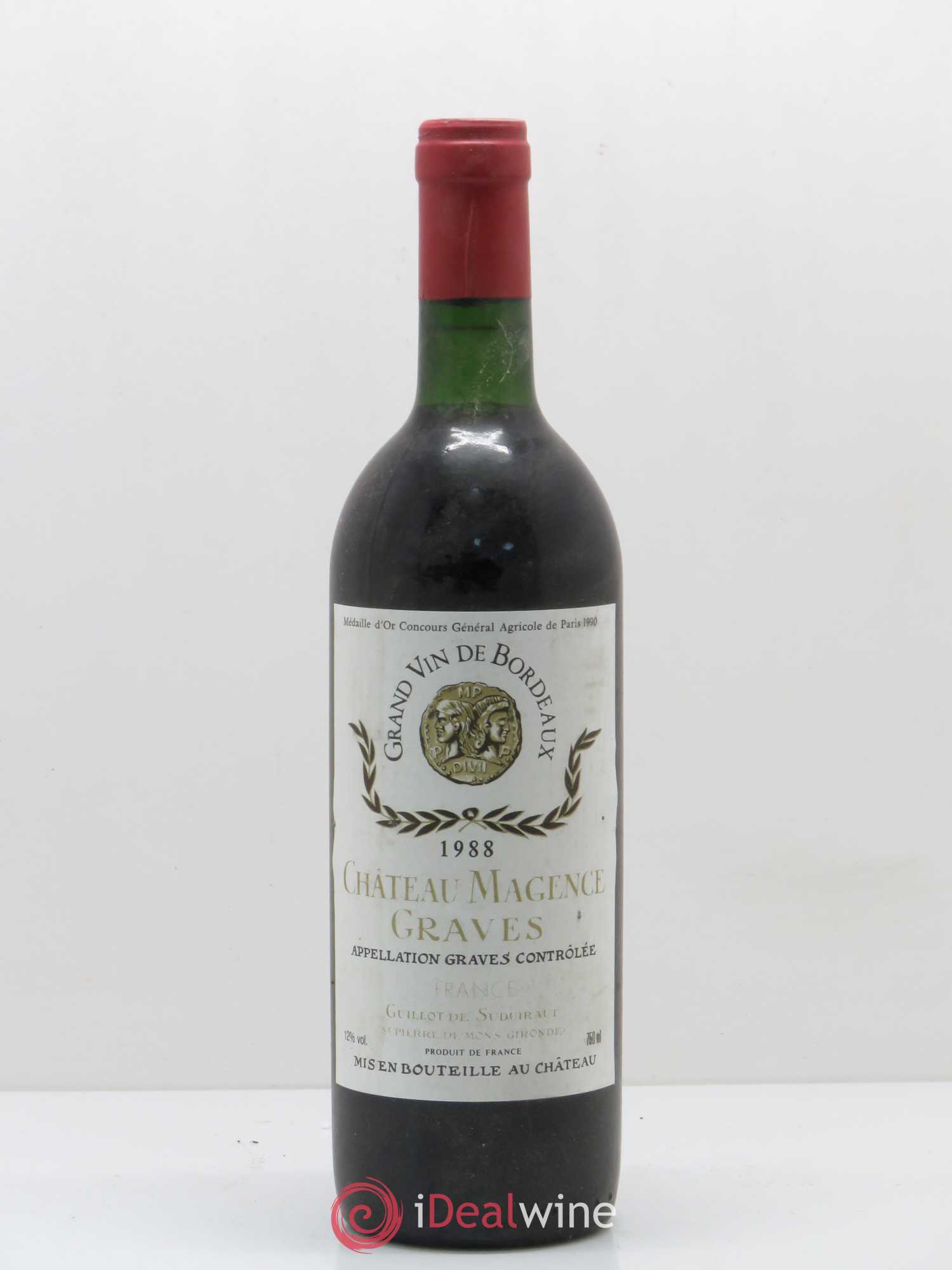 Château Magence (sans prix de réserve) 1988 - Lot de 1 bouteille - 0