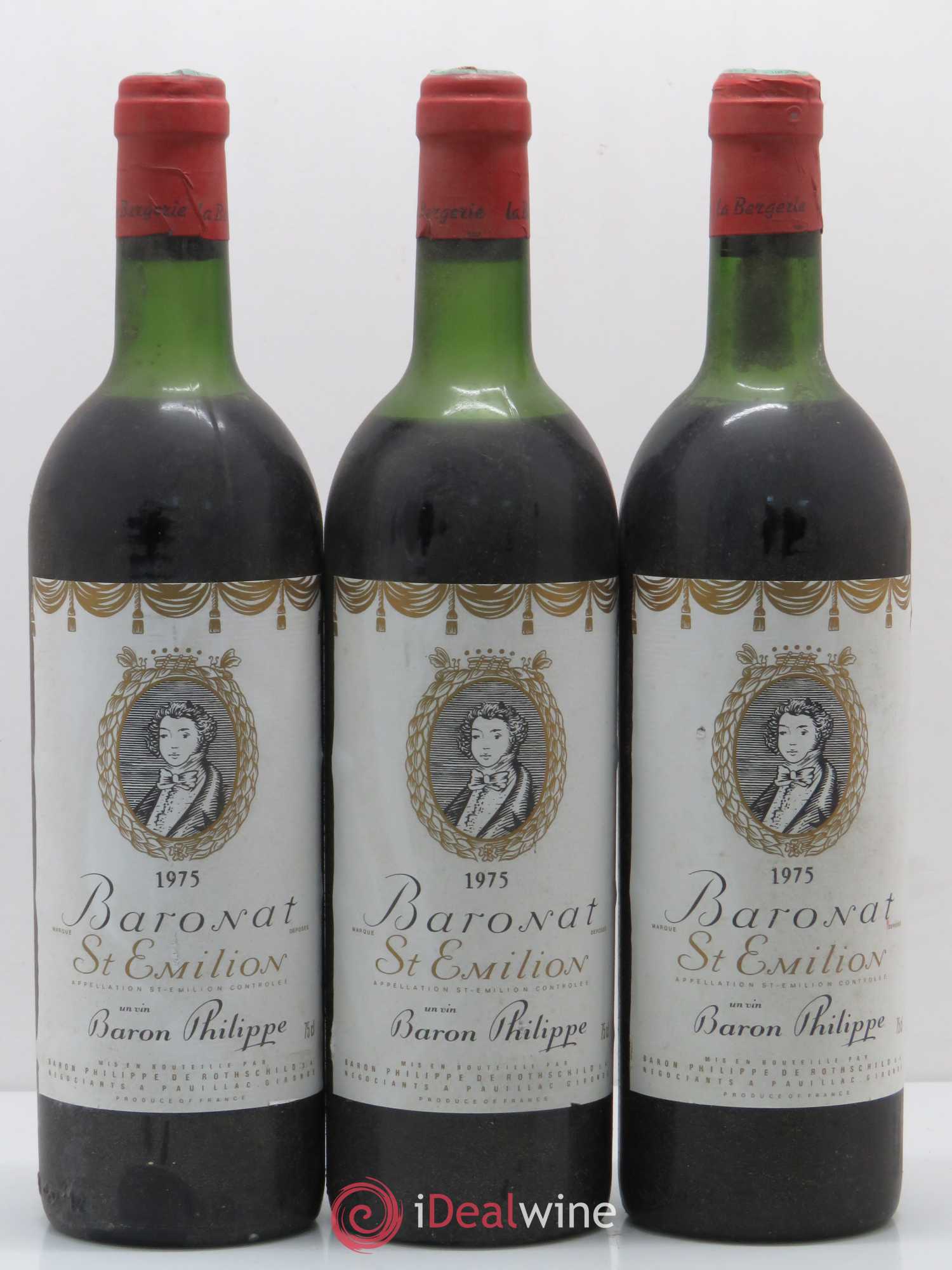Baronnat (sans prix de réserve) 1975 - Lot de 3 bouteilles - 0