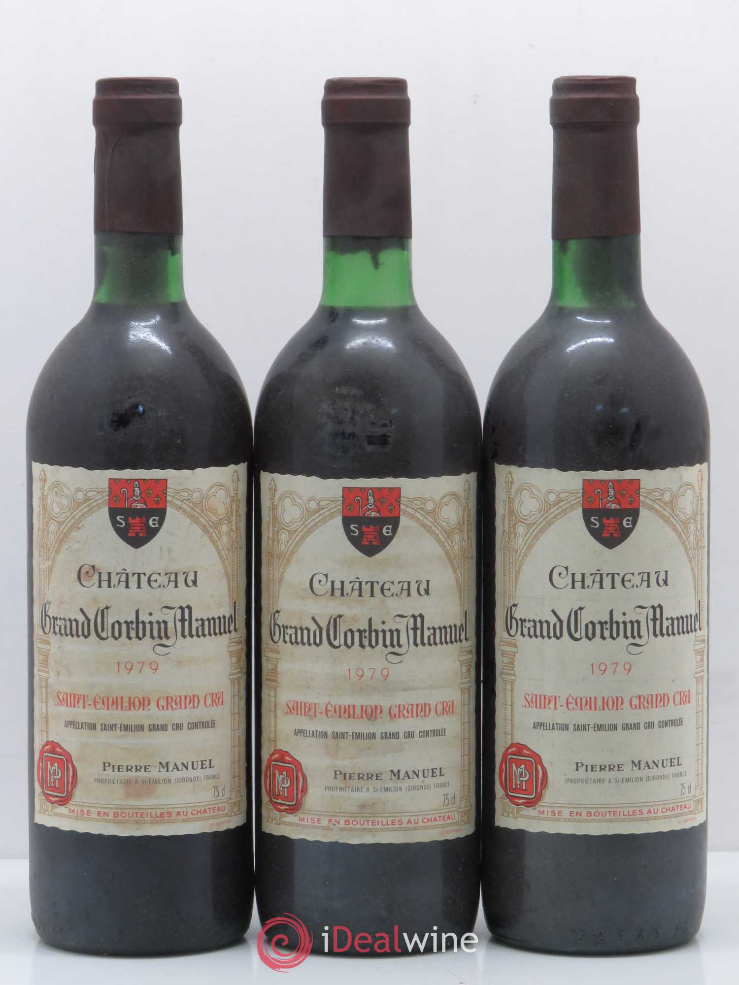 Château Grand Corbin Manuel 1979 - Lot de 5 bouteilles - 1