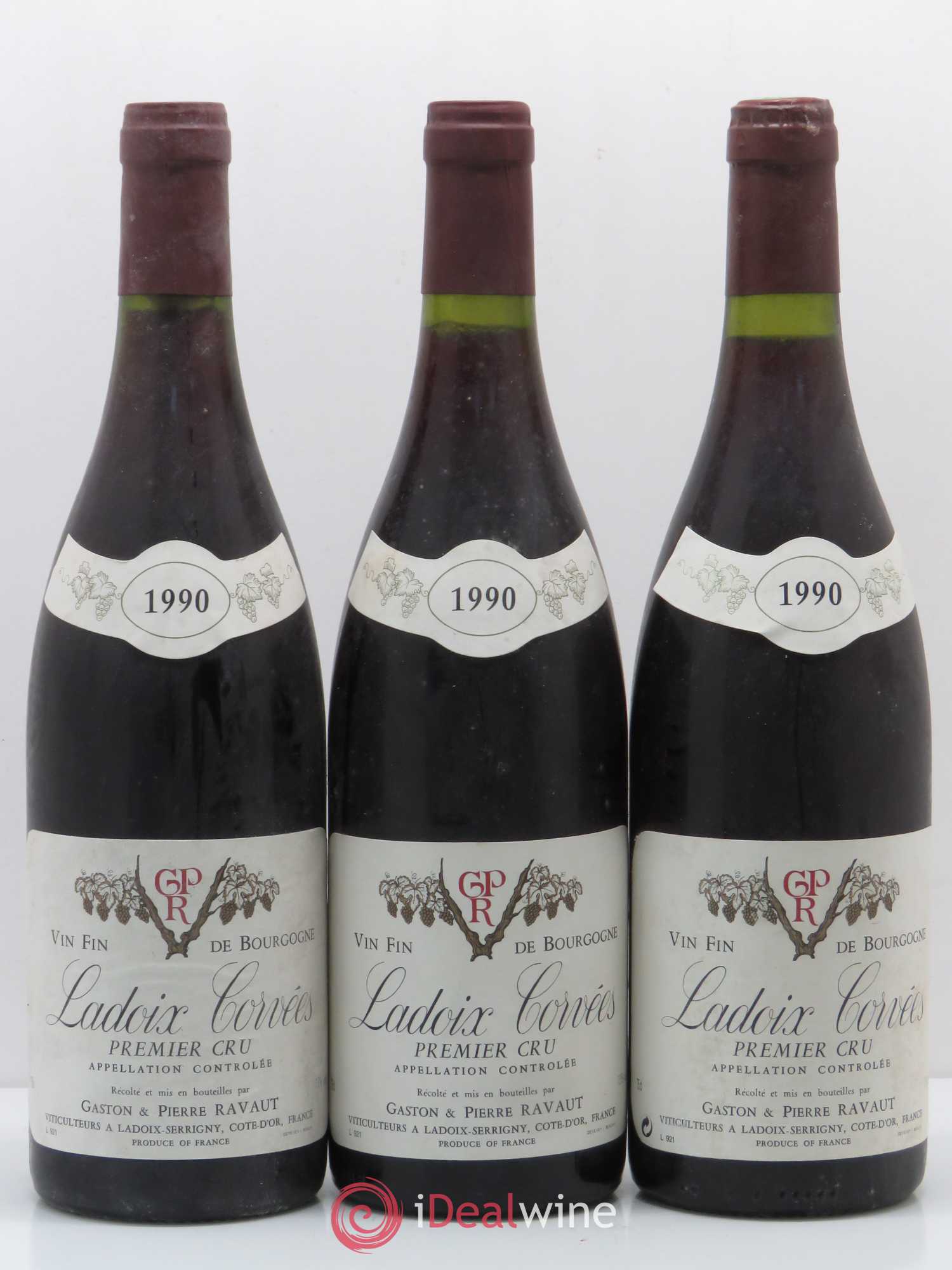 Ladoix 1er Cru Domaine Ravaut (sans prix de réserve) 1990 - Lot de 6 bouteilles - 1