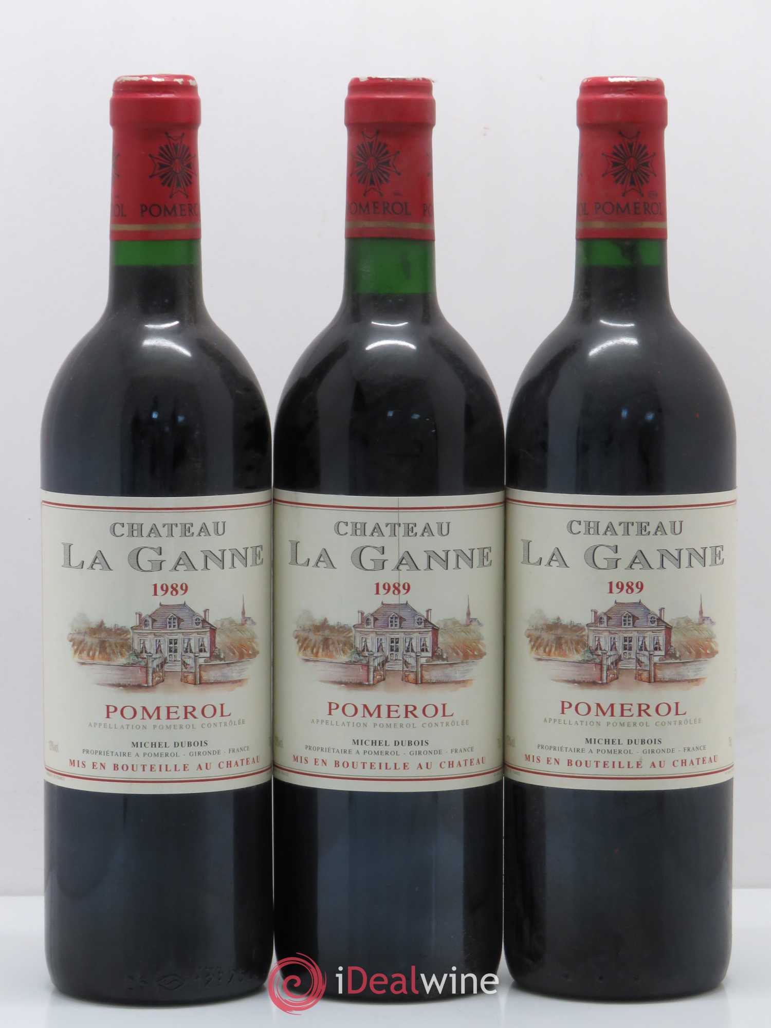 Pomerol Château La Ganne (sans prix de réserve) 1989 - Lot de 6 bouteilles - 1