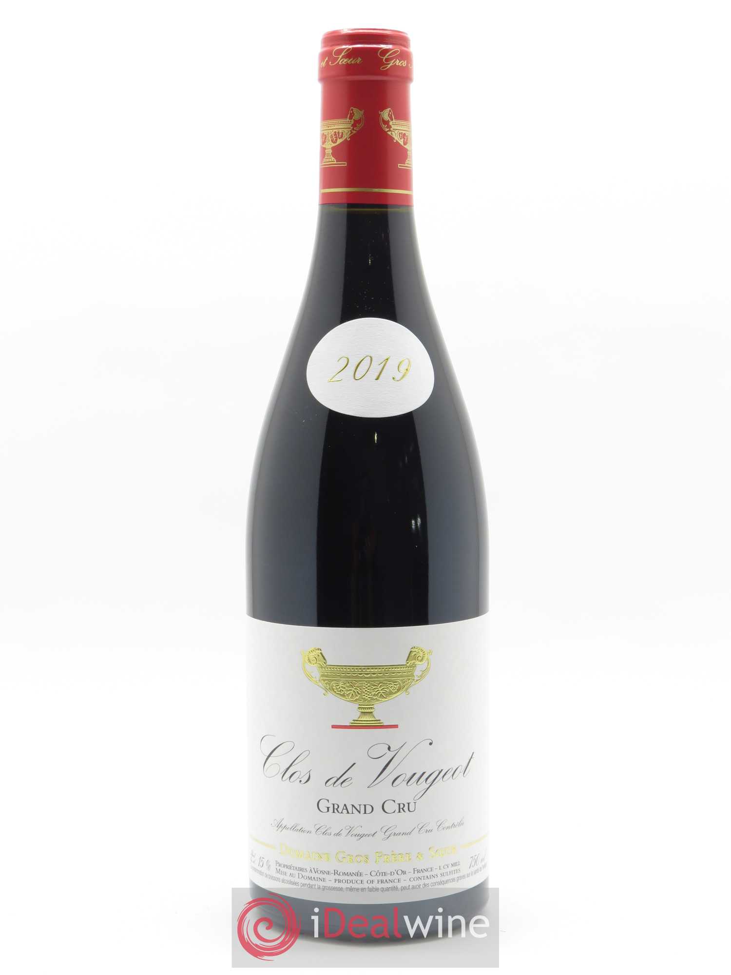 Clos de Vougeot Grand Cru Gros Frère & Soeur 2019 - Lot de 1 bouteille - 0