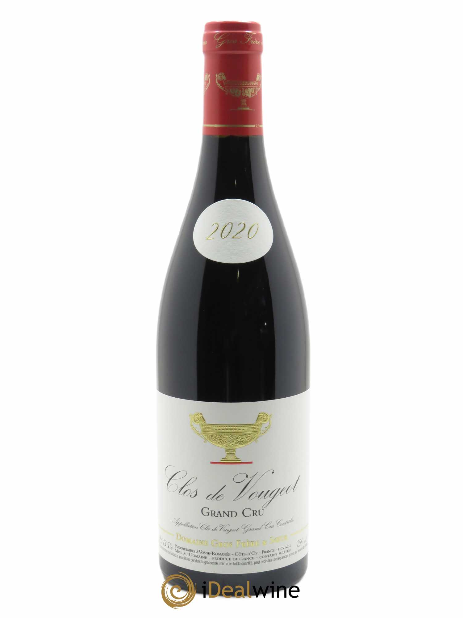 Clos de Vougeot Grand Cru Gros Frère & Soeur 2020 - Lot de 1 bouteille - 0