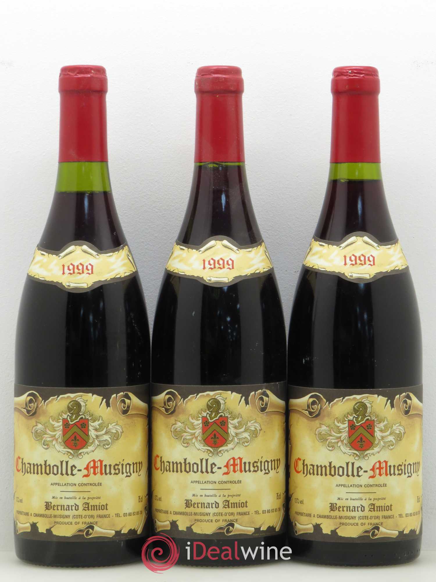 Chambolle-Musigny Bernard Amiot 1999 - Lot de 3 bouteilles - 0