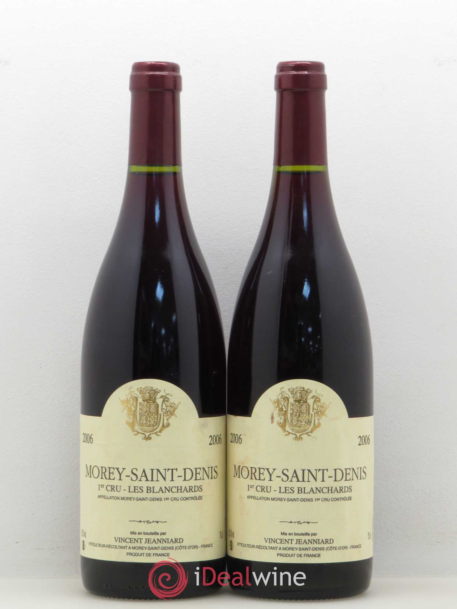 Morey-Saint-Denis 1er Cru Les Blanchards Vincent Jeanniard 2006 - Lotto di 2 bottiglie - 0