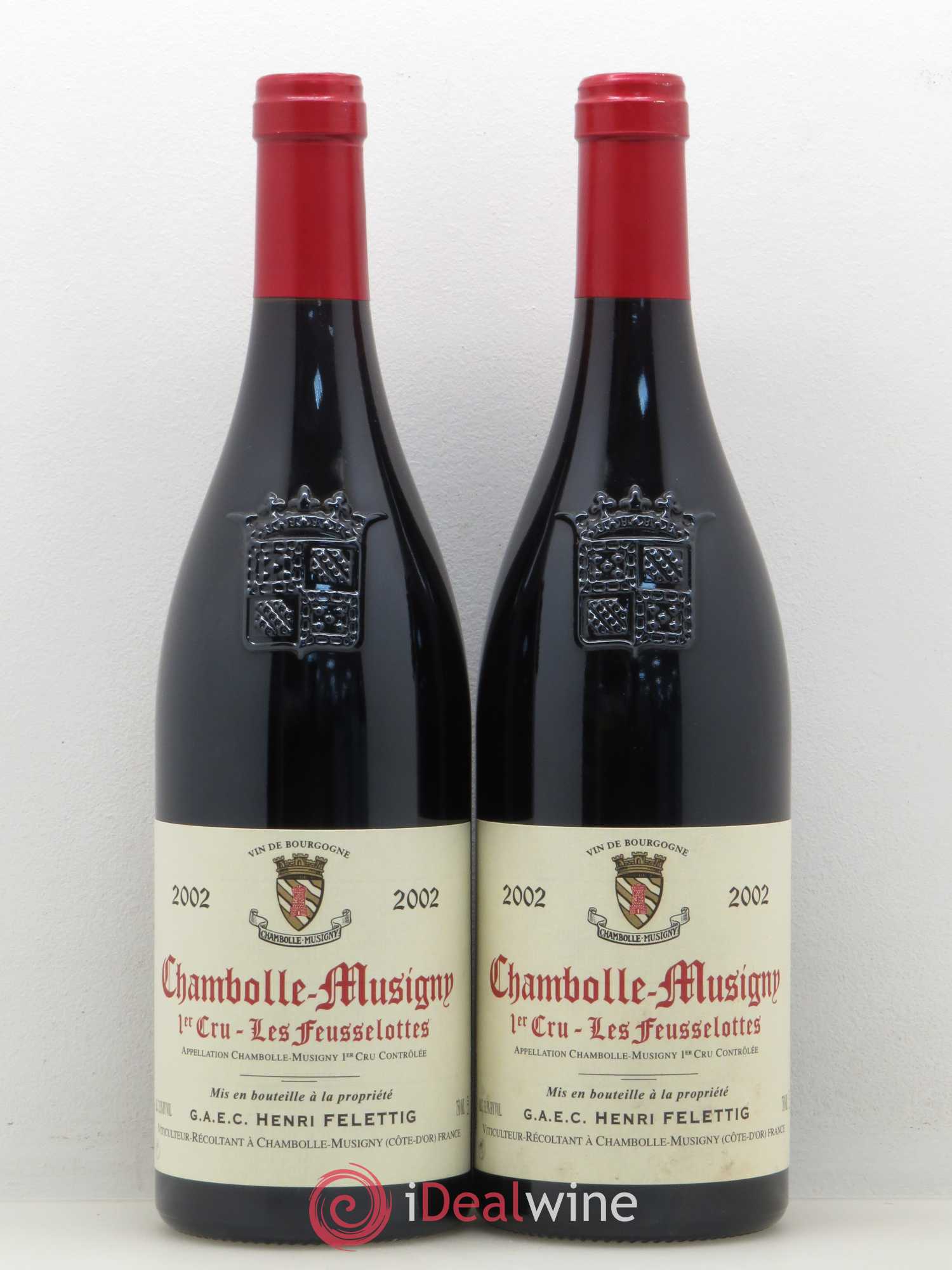 Chambolle-Musigny 1er Cru Les Feusselottes Felettig 2002 - Posten von 2 Flaschen - 0