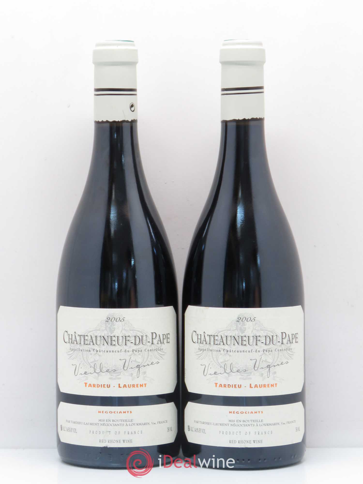 Châteauneuf-du-Pape Tardieu-Laurent Vieilles vignes Famille Tardieu 2005 - Lot de 2 bouteilles - 0