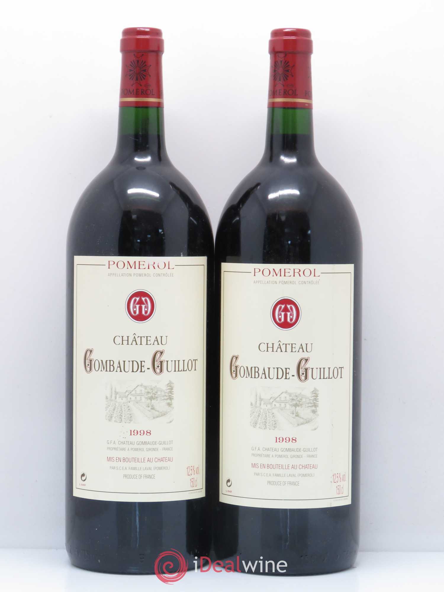 Château Gombaude Guillot 1998 - Lot de 2 magnums - 0