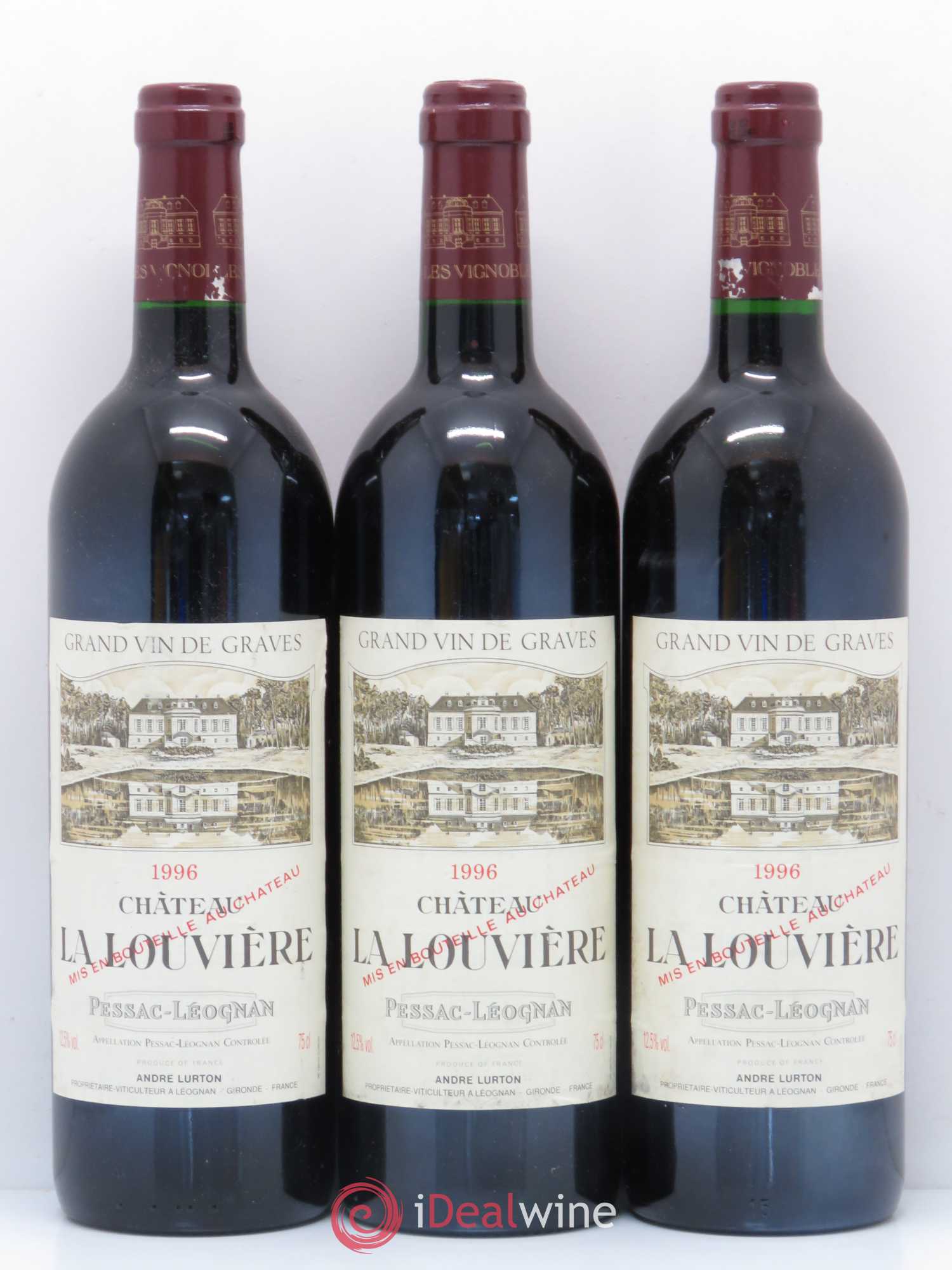 Château la Louvière 1996 - Lot de 6 bouteilles - 2