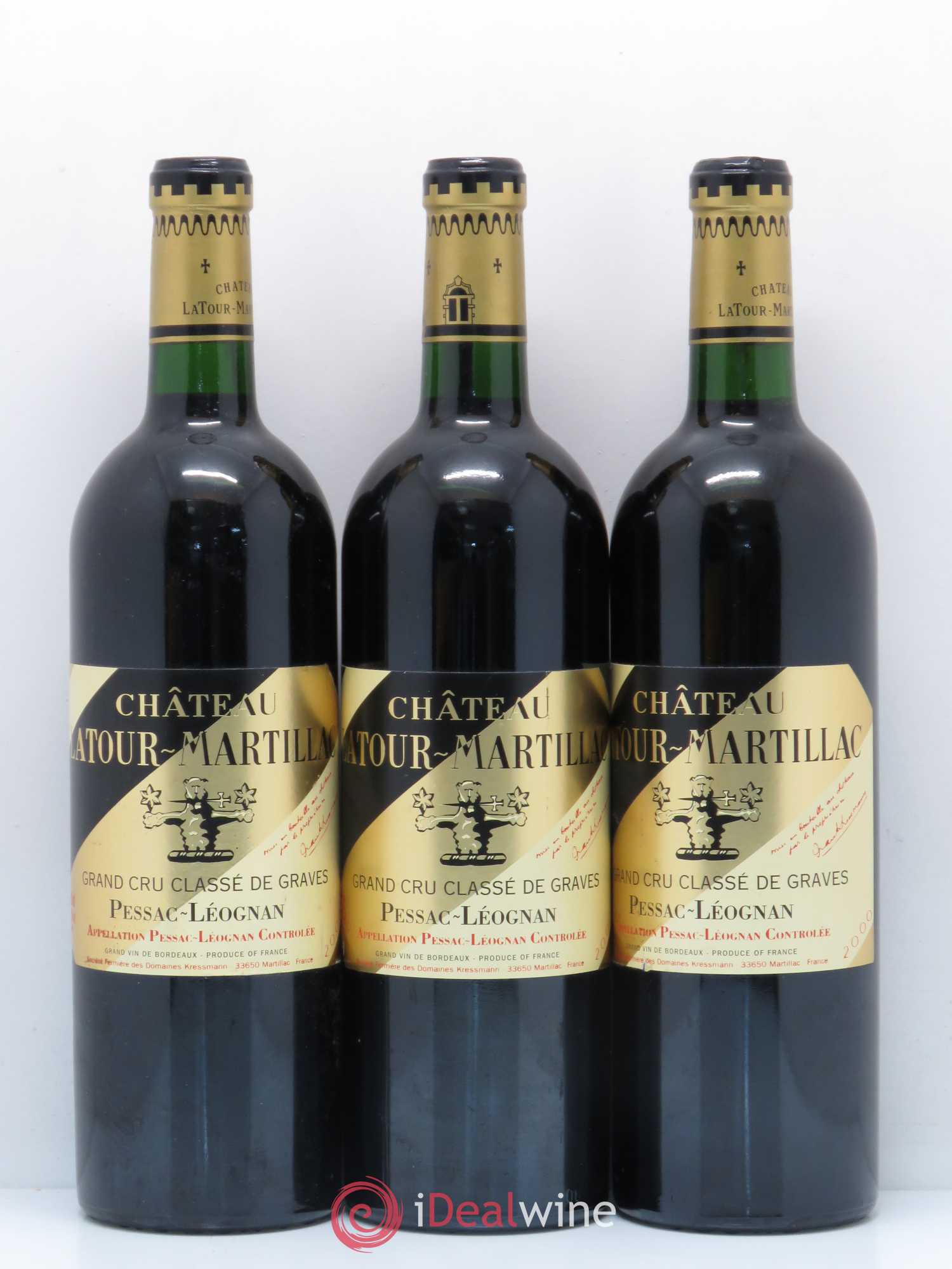 Château Latour-Martillac Cru Classé de Graves 2000 - Lot de 6 bouteilles - 2