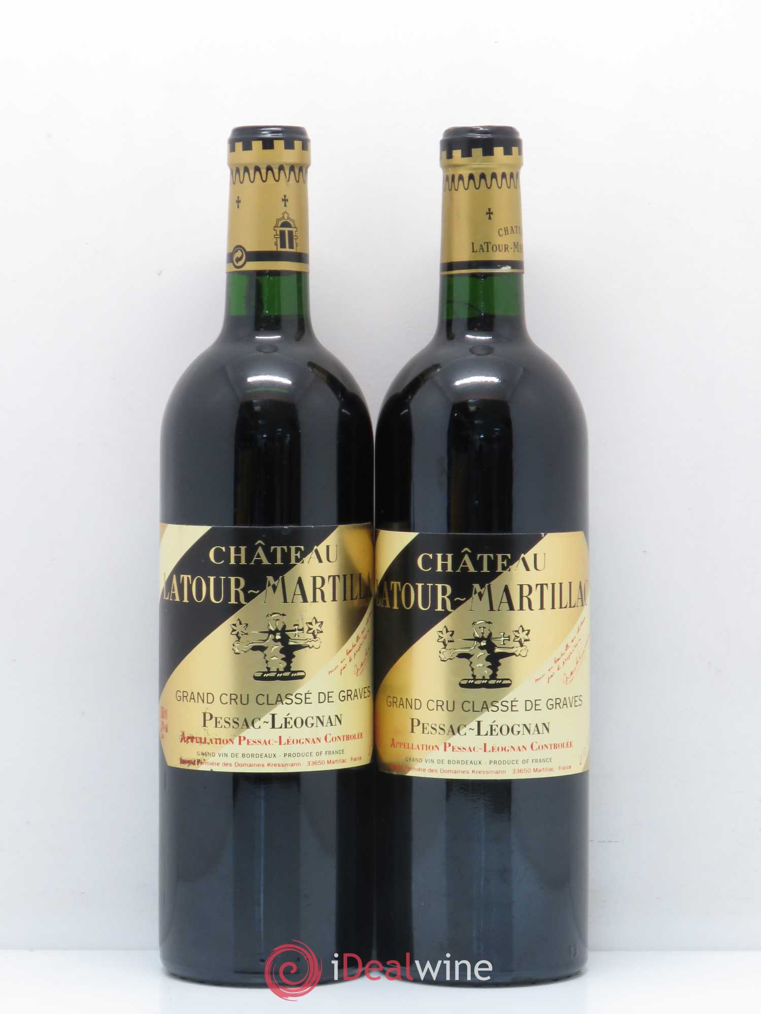 Château Latour-Martillac Cru Classé de Graves 2000 - Lot de 2 bouteilles - 0