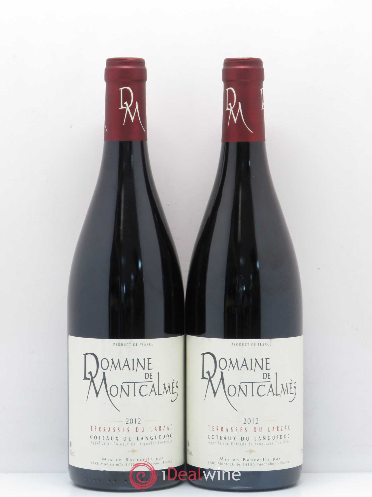 Terrasses du Larzac Domaine de Montcalmès Frédéric Pourtalié 2012 - Lot de 2 bouteilles - 0