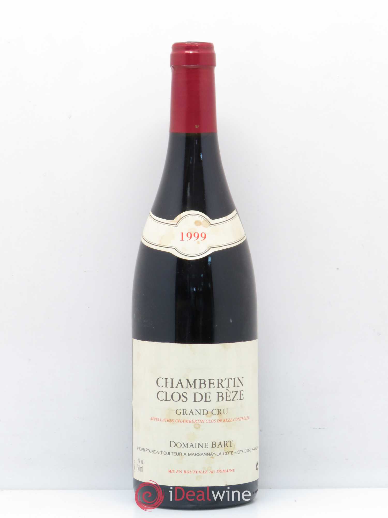 Chambertin Clos de Bèze Grand Cru Domaine Bart 1999 - Lot de 1 bouteille - 0