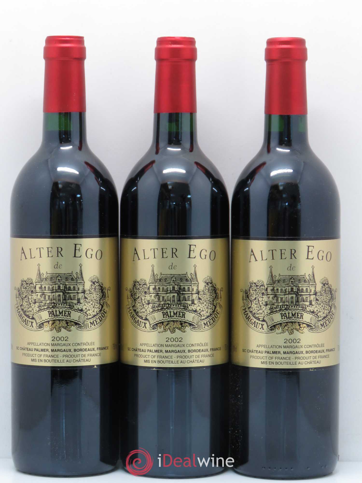 Alter Ego de Palmer Second Vin 2002 - Lot de 3 bouteilles - 0