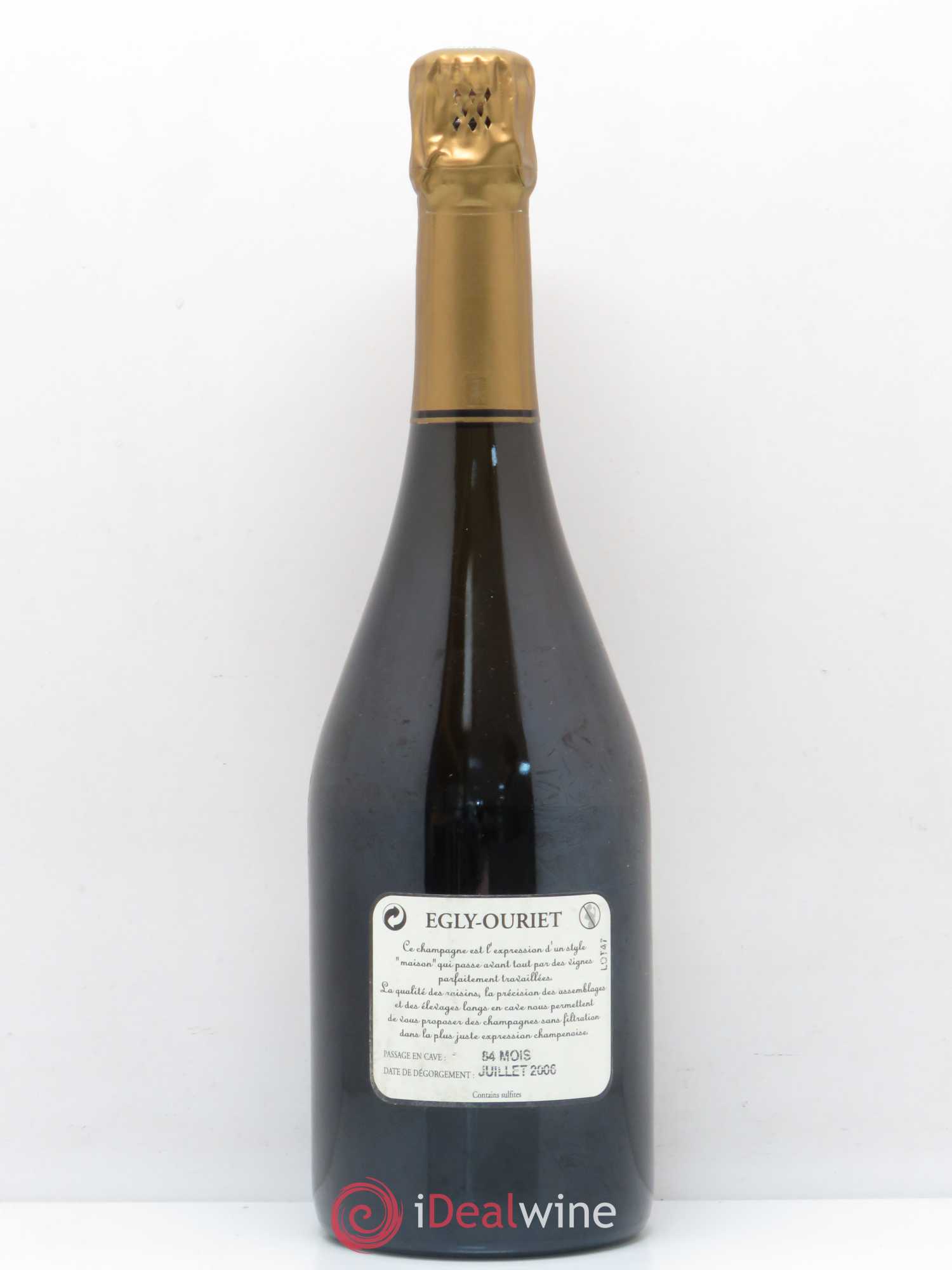 Grand Cru Brut Egly-Ouriet 1998 - Lot de 1 bouteille - 1