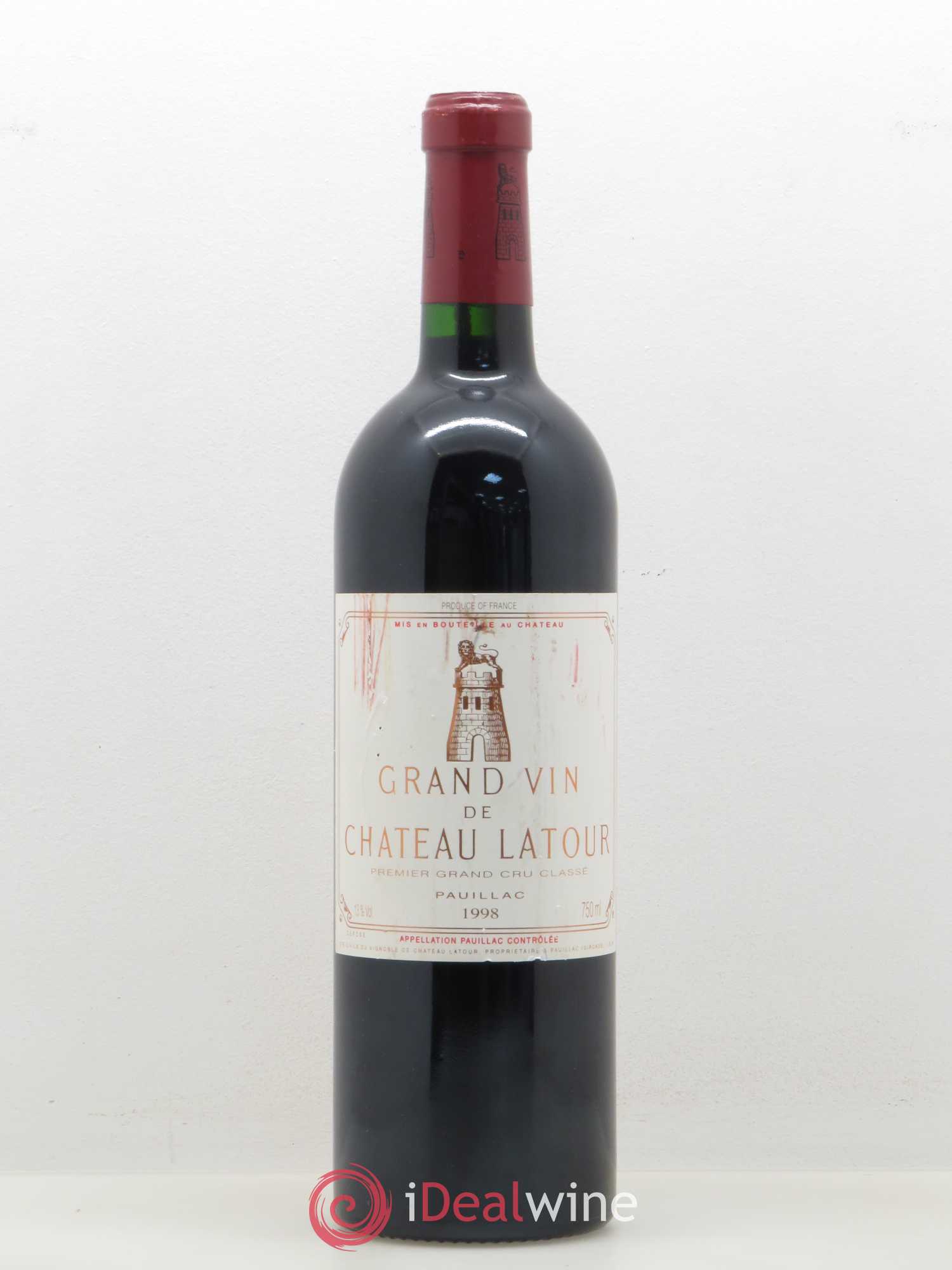 Château Latour 1er Grand Cru Classé 1998 - Lot de 1 bouteille - 0