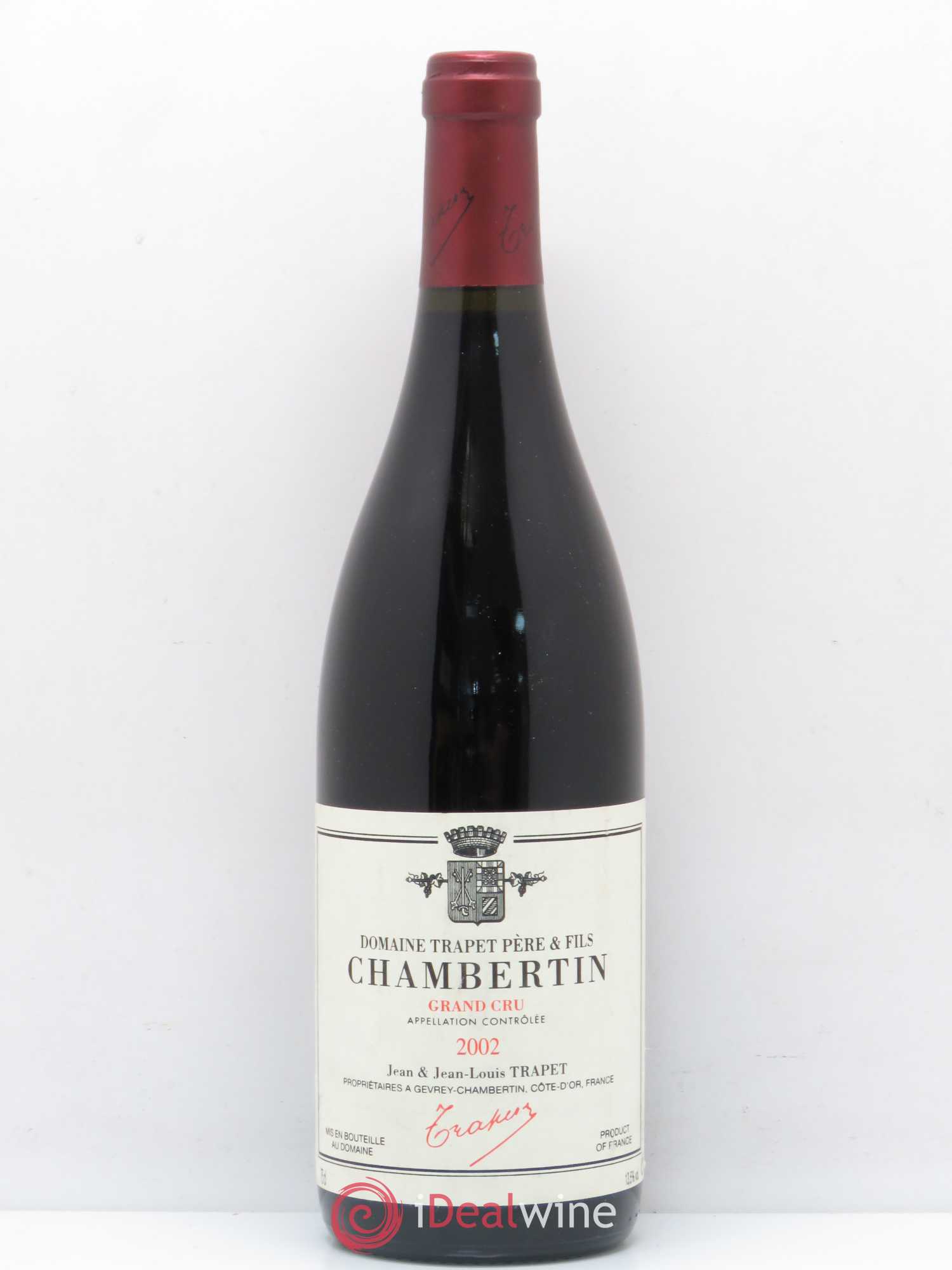 Chambertin Grand Cru Domaine Trapet 2002 - Lot de 1 bouteille - 0