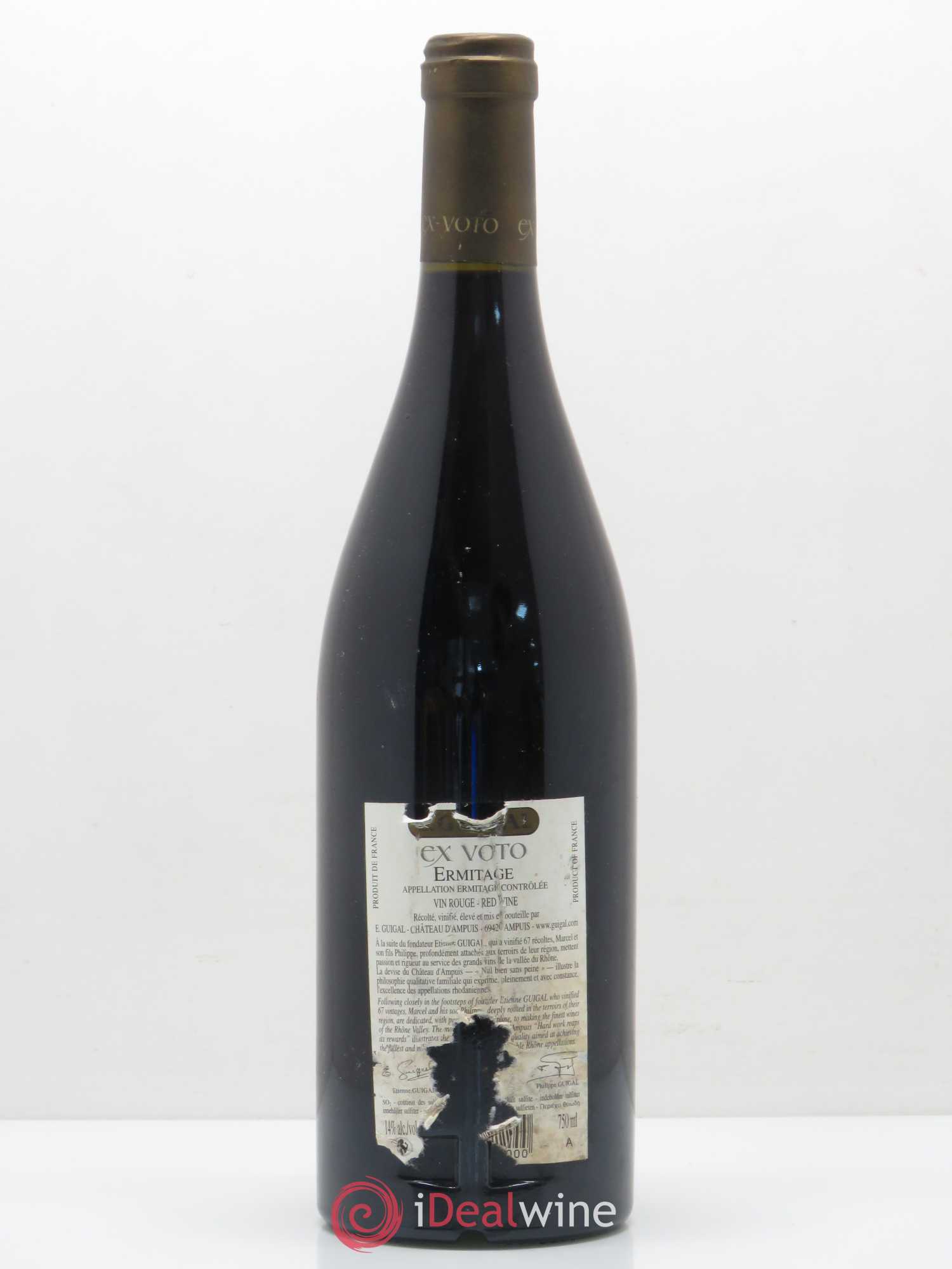 Ermitage Ex Voto Guigal 2012 - Lot de 1 bouteille - 1