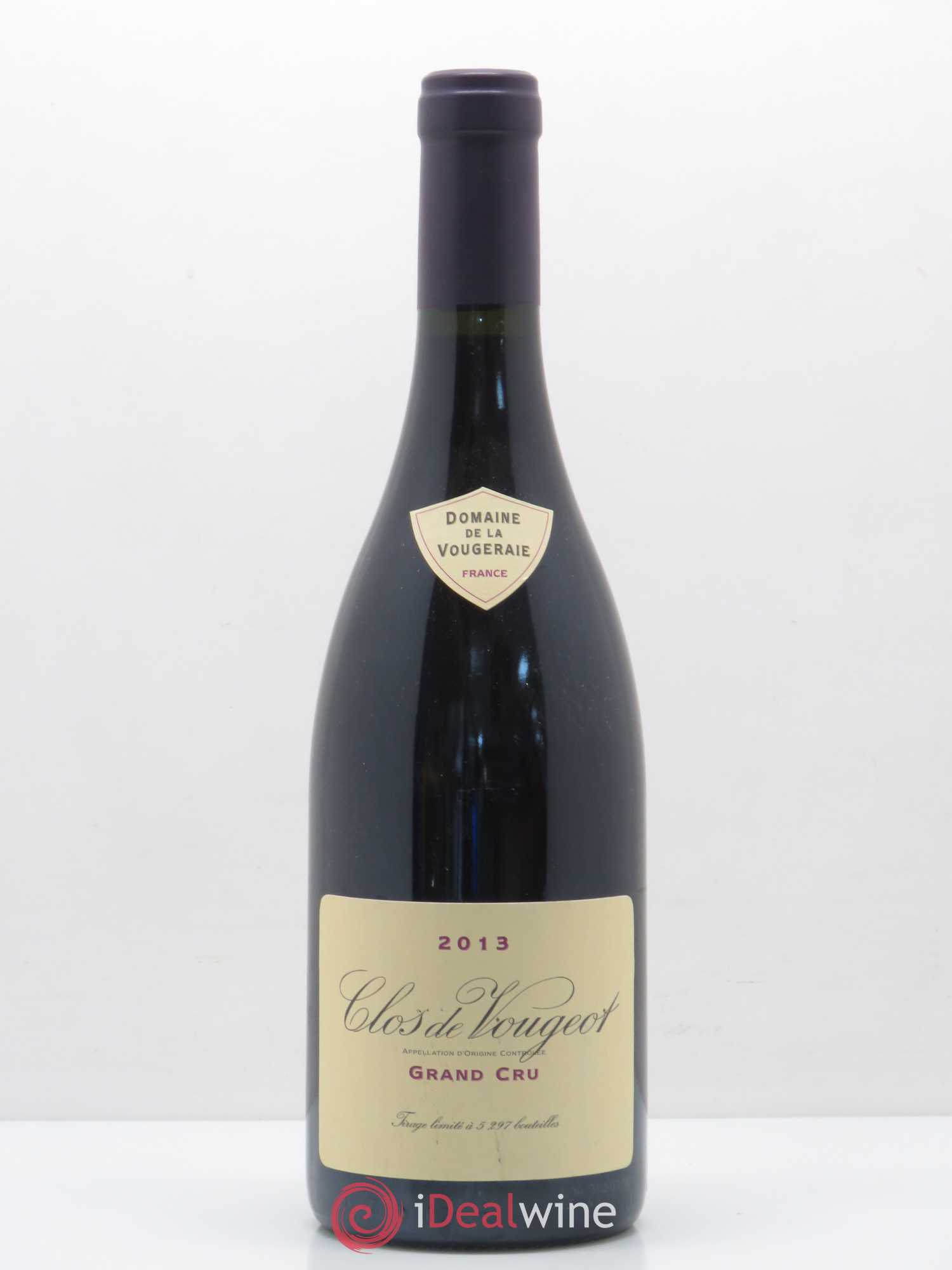 Clos de Vougeot Grand Cru La Vougeraie 2013 - Lot de 1 bouteille - 0