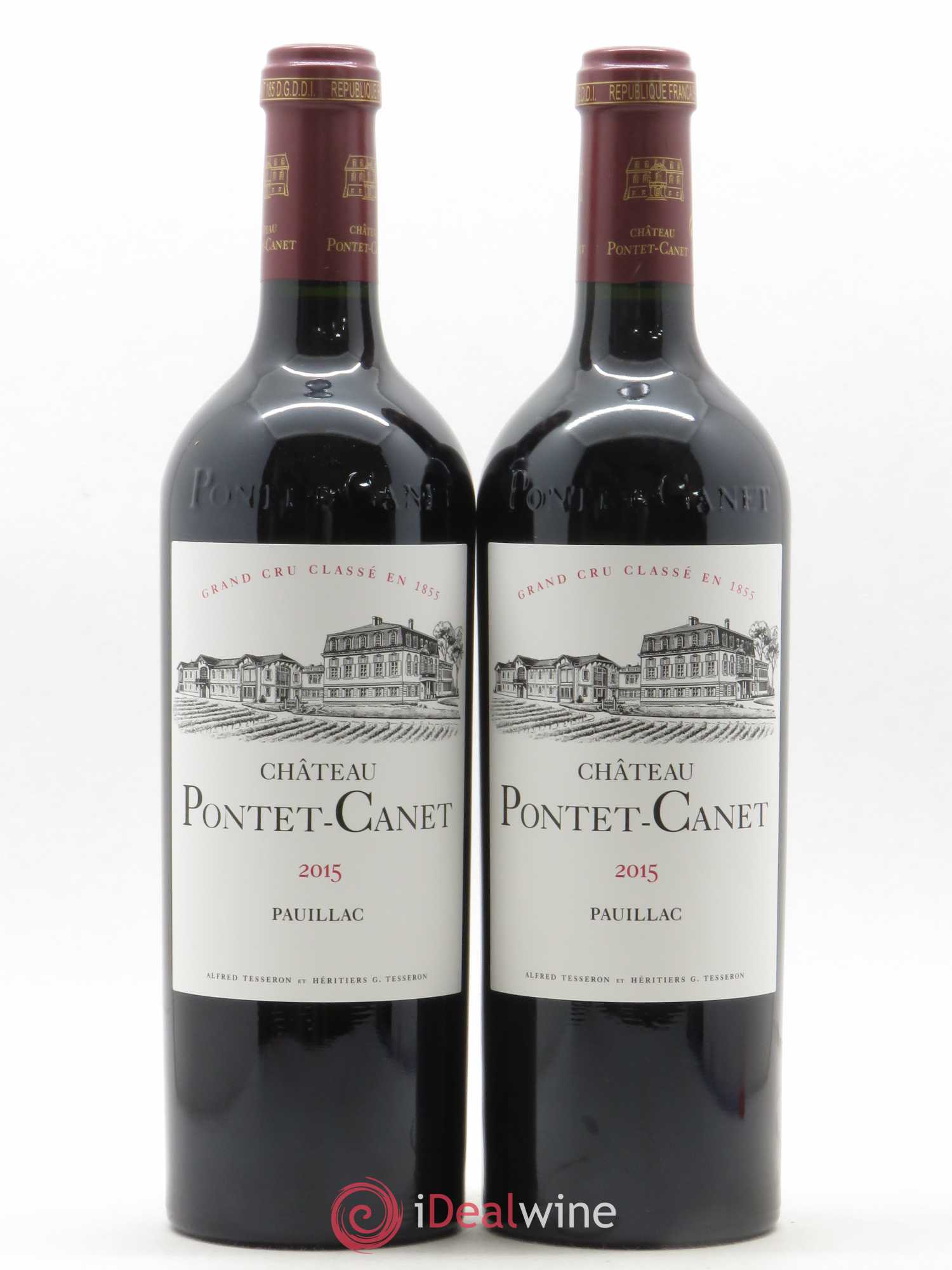 Château Pontet Canet 5ème Grand Cru Classé 2015 - Lot de 2 bouteilles - 0