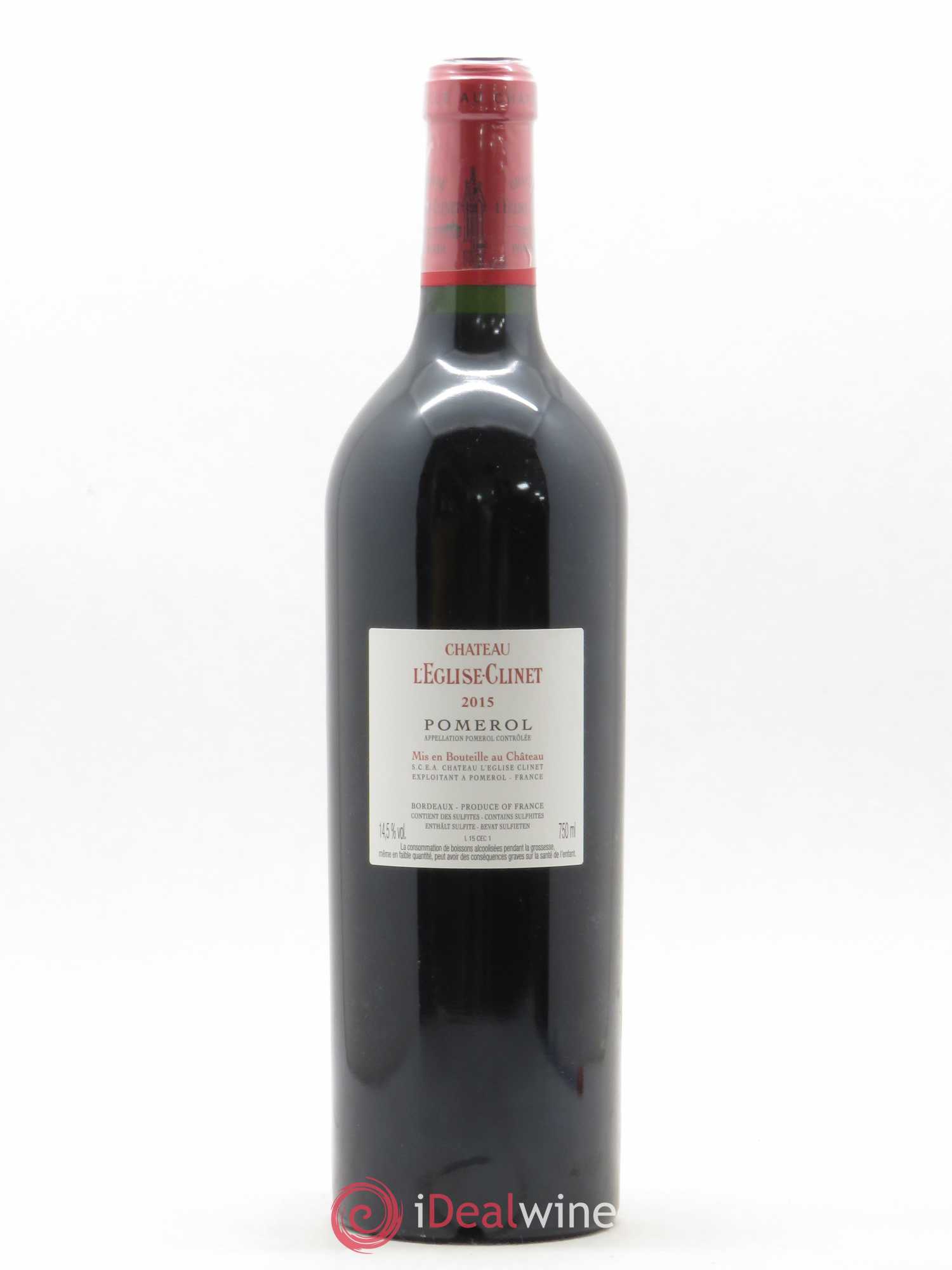 Château l' Église Clinet 2015 - Lot de 1 bouteille - 1