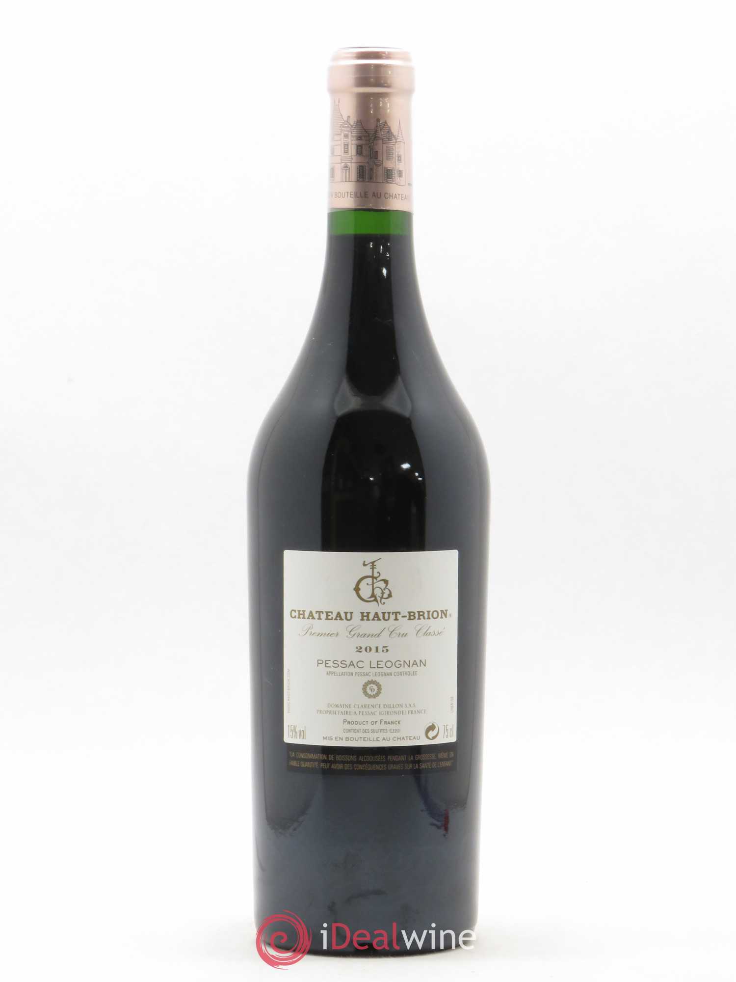 Château Haut Brion 1er Grand Cru Classé 2015 - Lot de 1 bouteille - 1