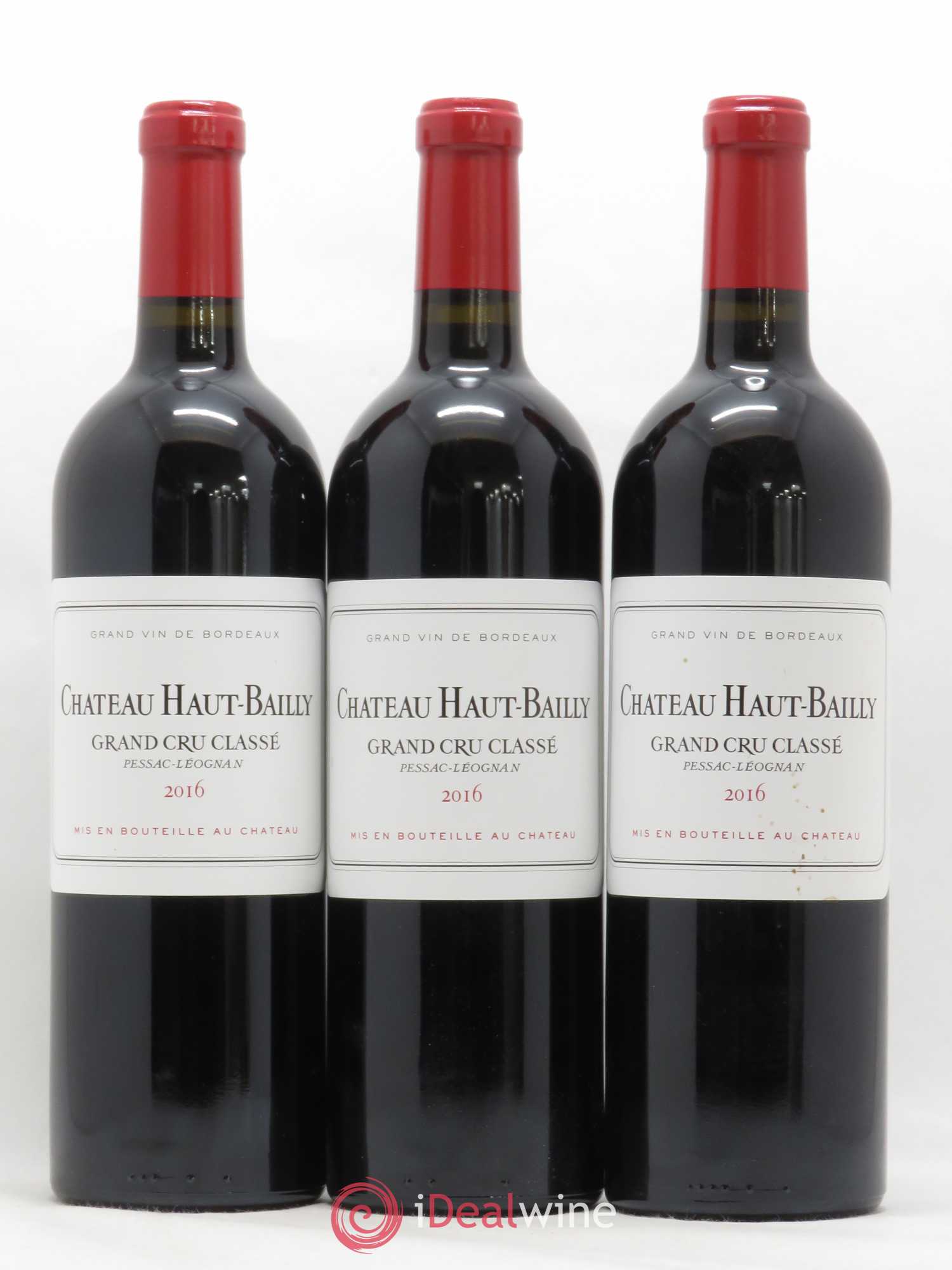 Château Haut-Bailly Cru Classé de Graves 2016 - Lot de 3 bouteilles - 0