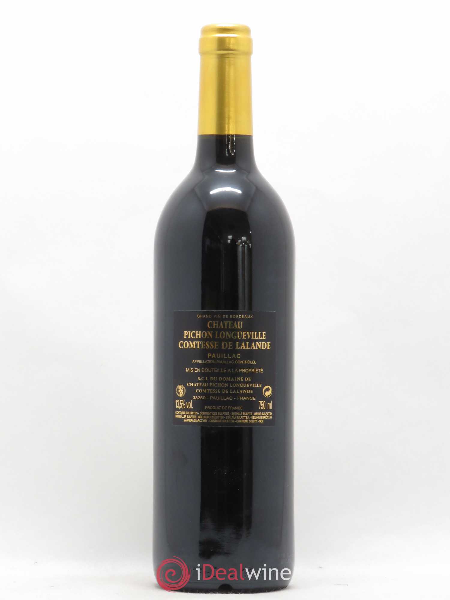 Château Pichon Longueville Comtesse de Lalande 2ème Grand Cru Classé 2016 - Lot de 1 bouteille - 1